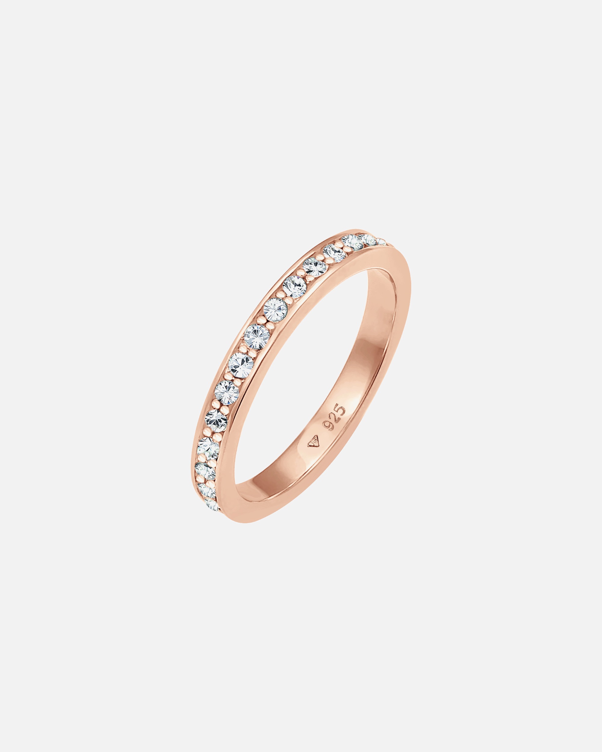 Anello di Femmina Elli Banda Memoire con cristalli in Argento Sterling 925 60