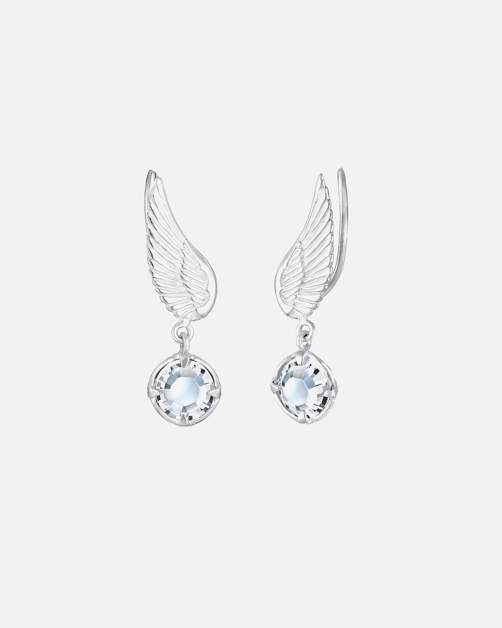 Orecchini di Femmina Elli Ali Auricolari con Cristalli in argento sterling 925 silberfarben