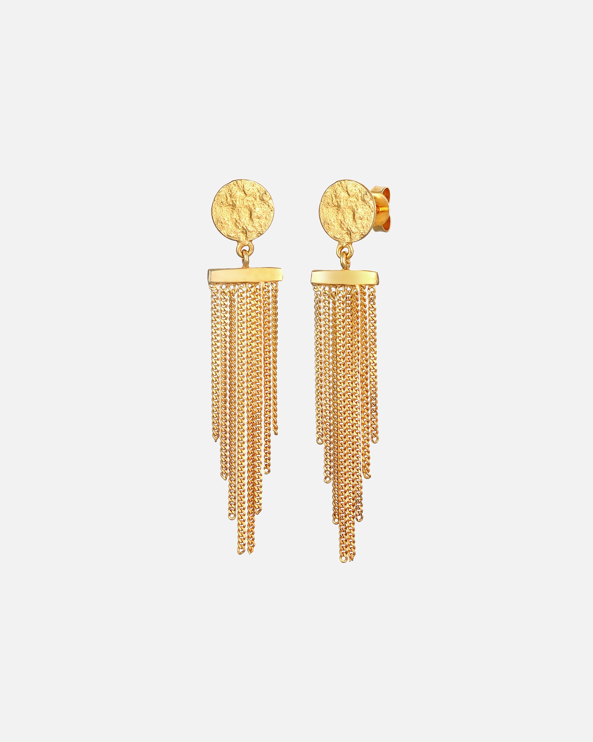 Orecchini di Femmina Elli Orecchini pendenti placchetta look a catena elegante in Argento Sterling 925 goldfarben