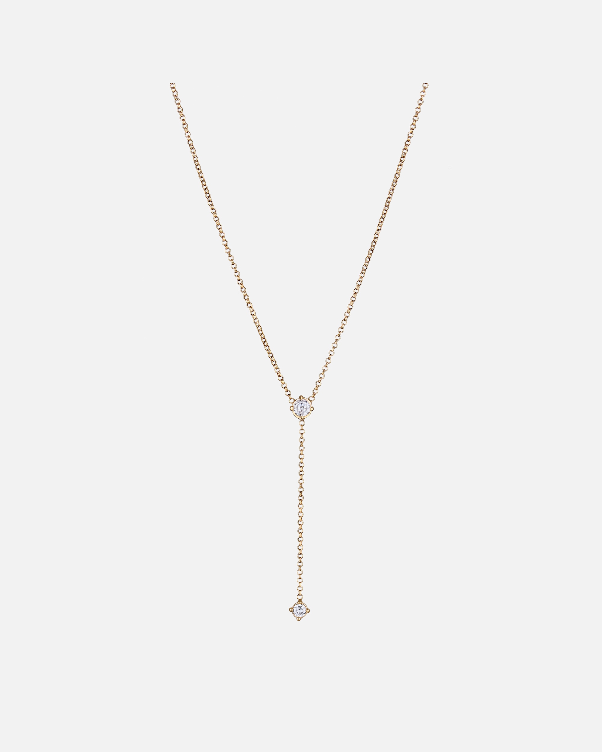 Collana di Femmina Elli Collana-Y con pietra Zirconia Bianco 925 Sterling Silver 40