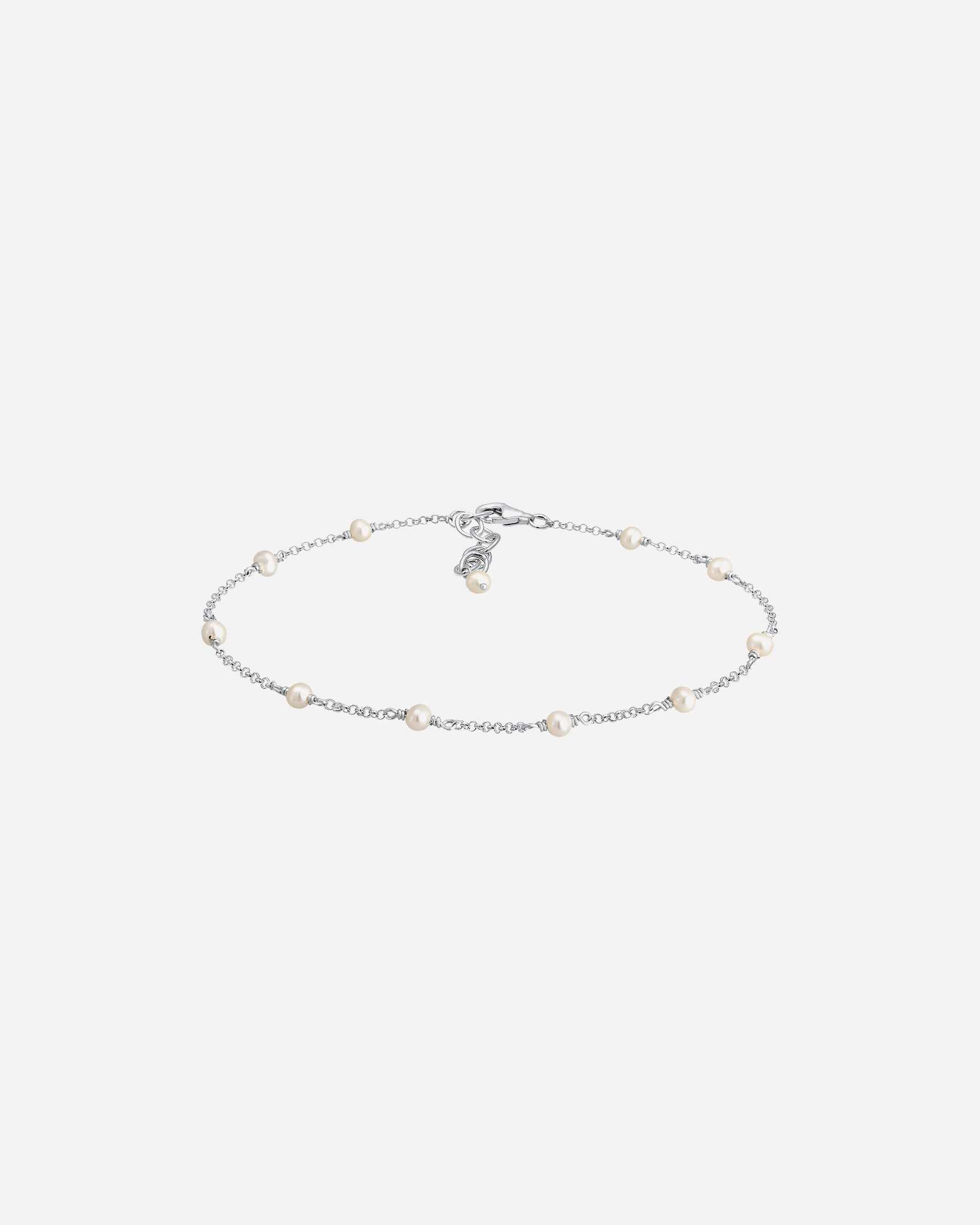 Giolello Piedi di Femmina Elli Cavigliera filigrana spiaggia con perle coltivata d'acqua dolce in argento sterling 925 silberfarben