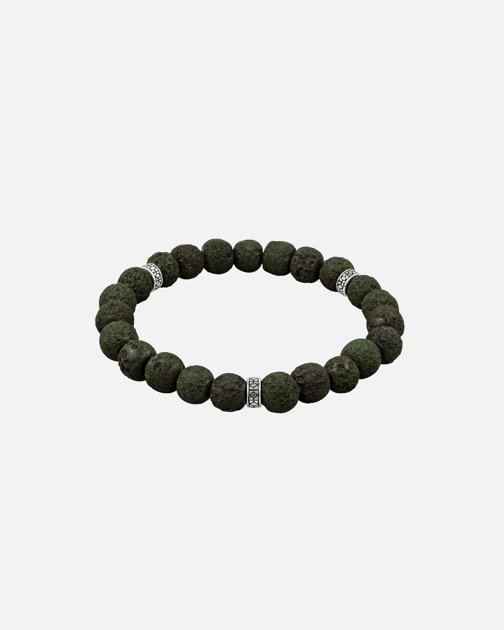Braccialetto di Maschio KUZZOI Bracciale beads uomo 925 Sterling Silver 19