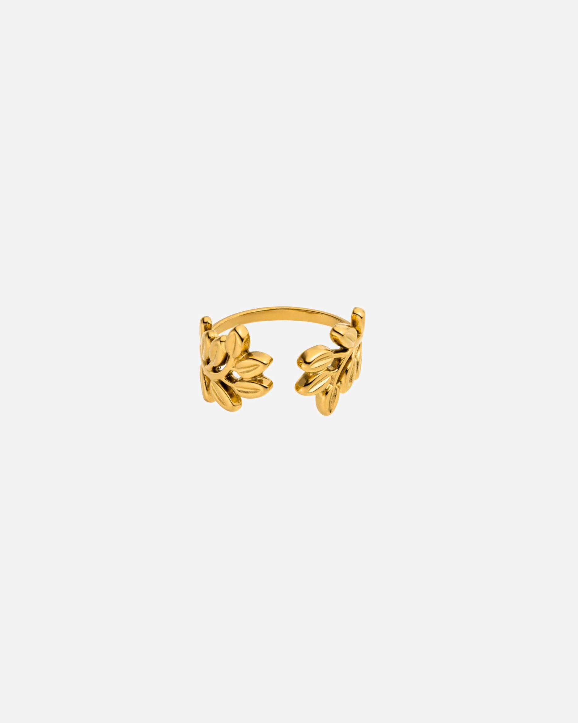 Anello di Unisex Purelei Leaf Anello 100% acciaio inossidabile Oro