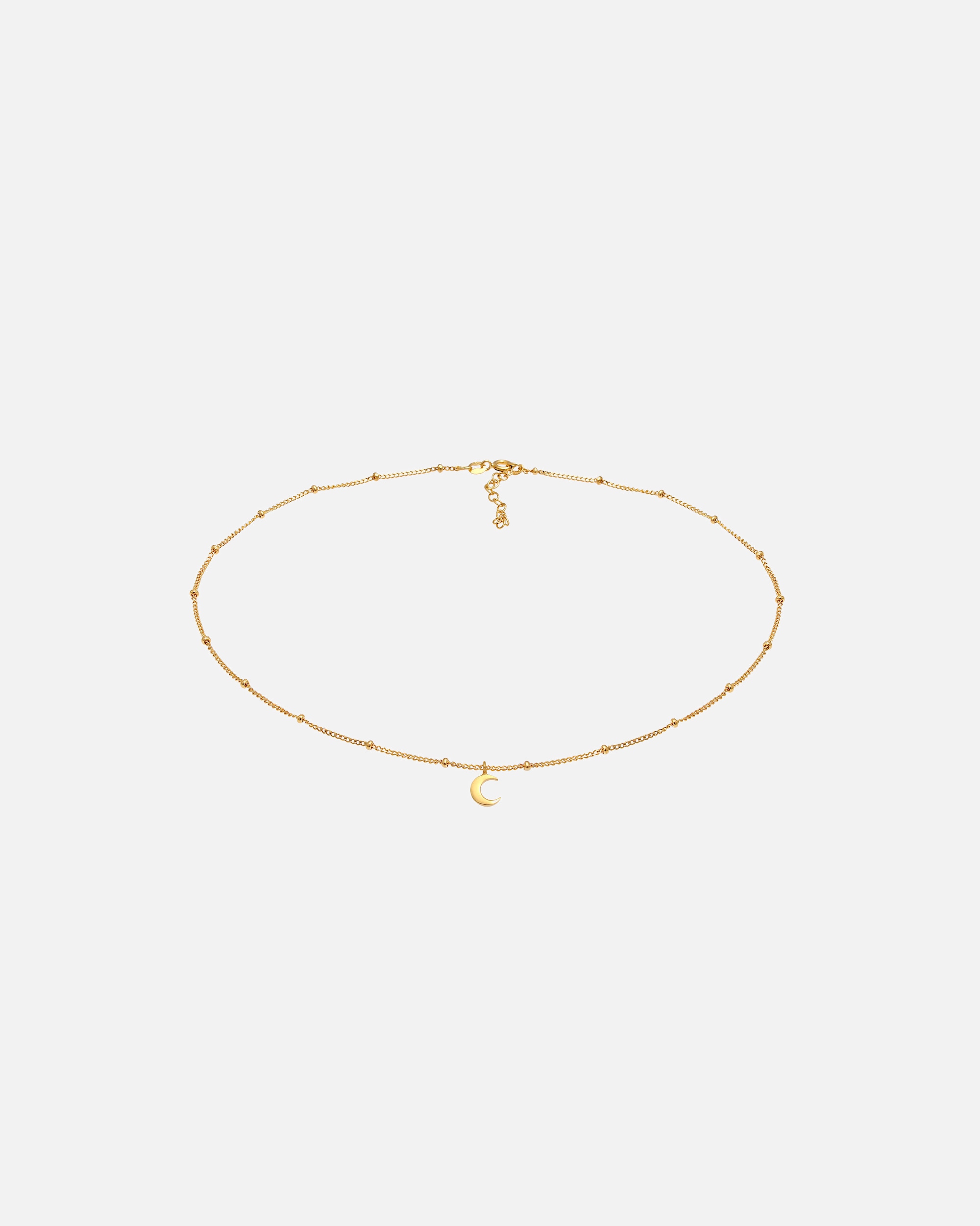 Collana di Femmina Elli Girocollo a sfera mezzaluna in Argento Sterling 925 goldfarben