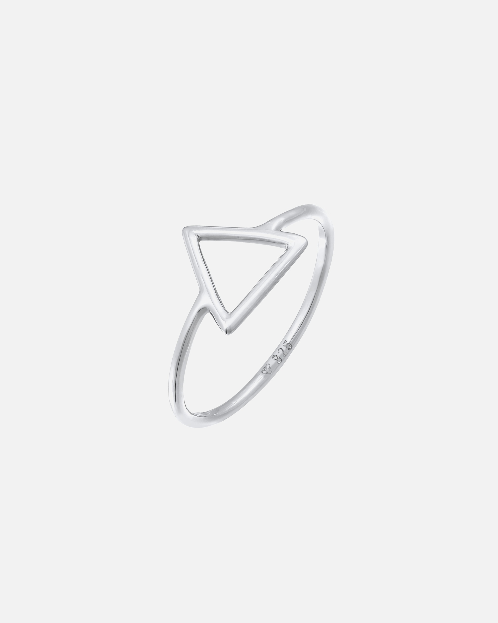 Anello di Femmina Elli Triangolo Geo Tendenzia Filigrana in Argento Sterling 925 52
