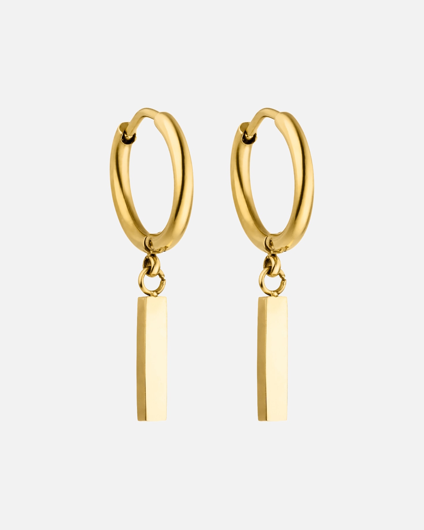 Orecchini di Femmina Purelei Huli Creole Orecchini 100% acciaio inossidabile Oro