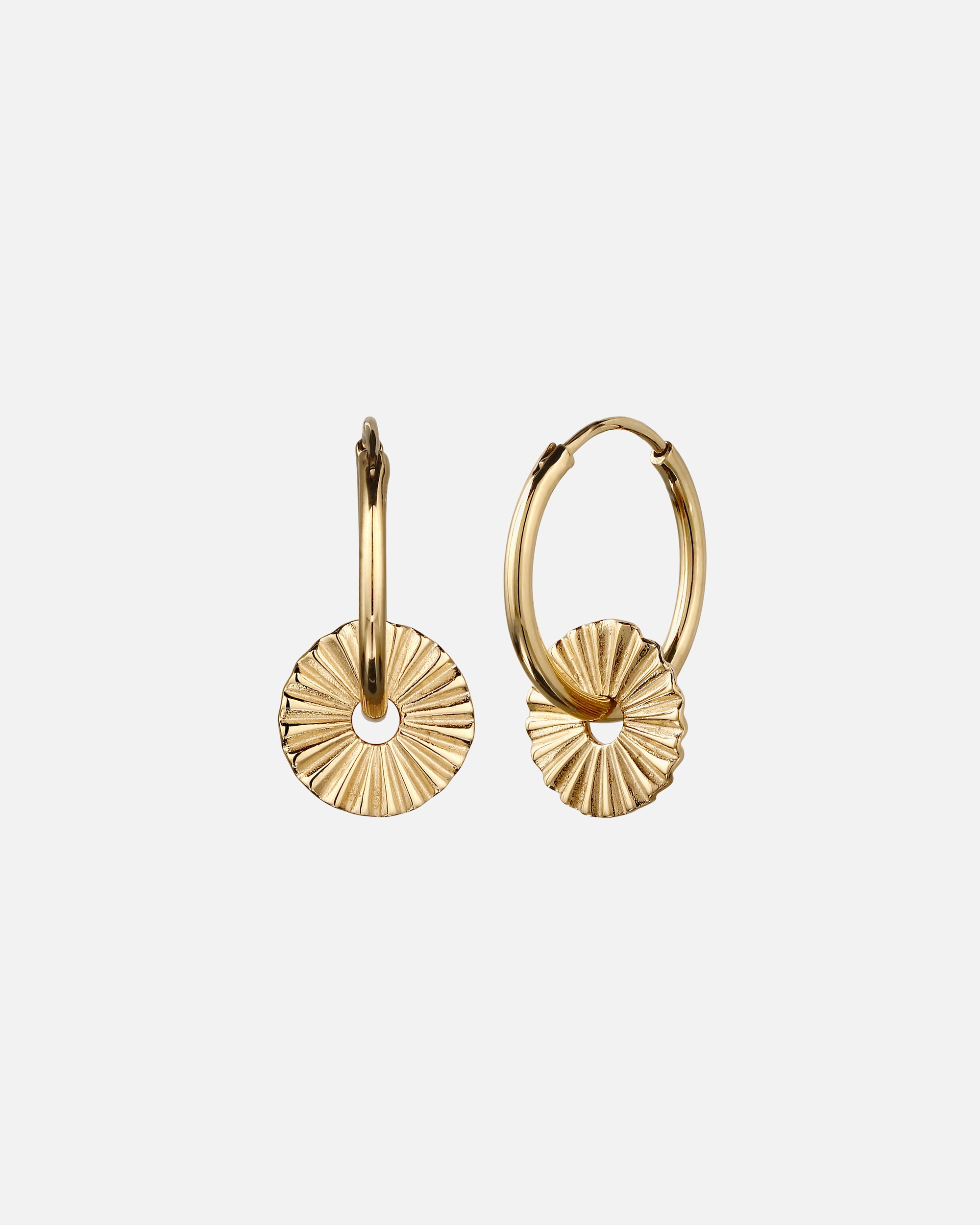 Orecchini di Femmina Elli Orecchini Creole Sole 925 Sterling Silver goldfarben