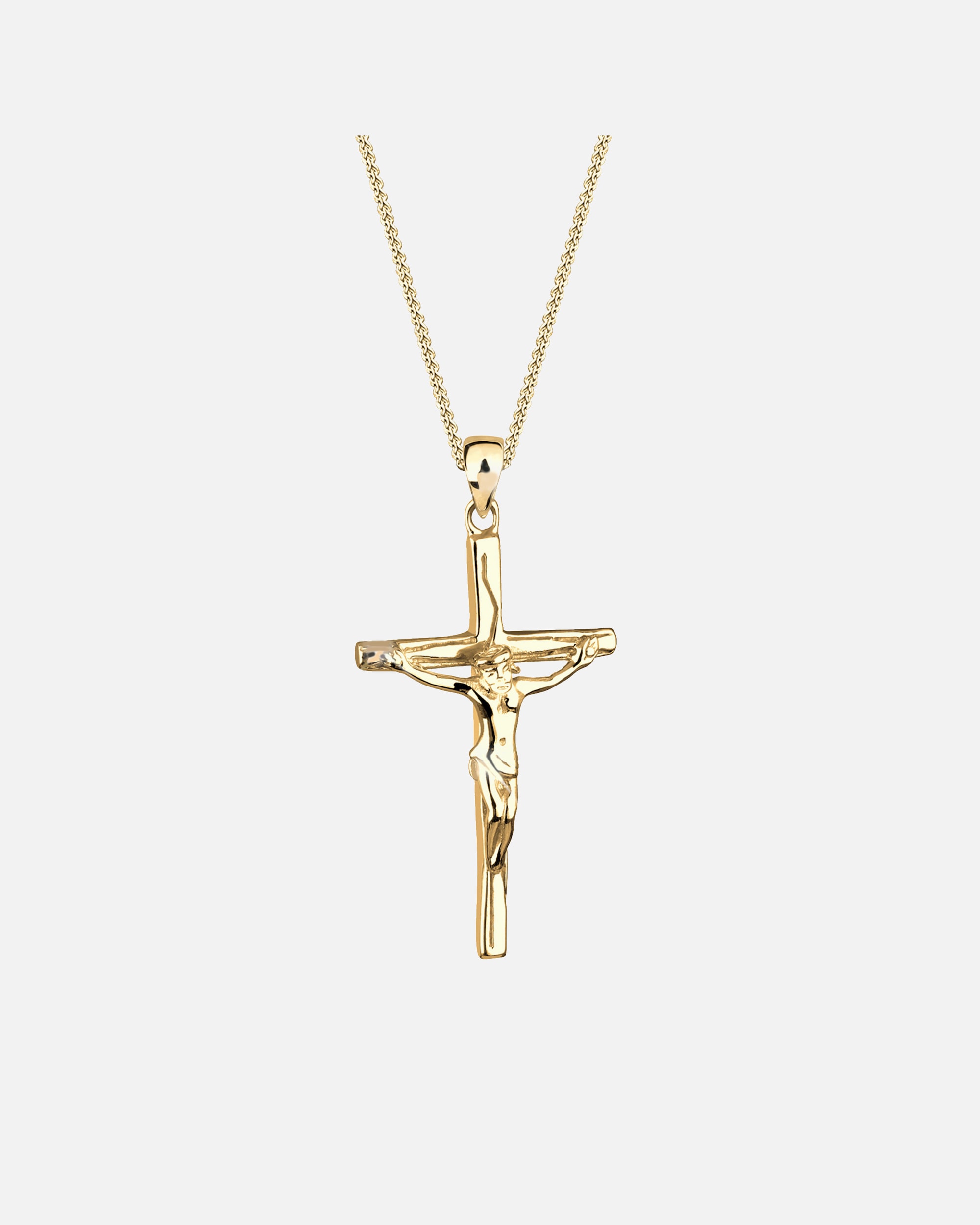 Collana di Femmina Elli ciondolo croce fede religione classico in Argento Sterling 925 goldfarben