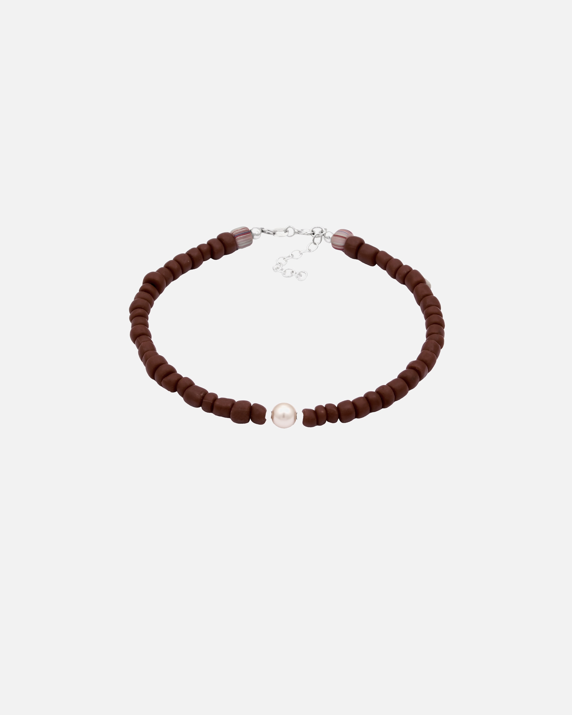 Giolello Piedi di Femmina Elli Cavigliera con perle Perla sintetica Bianco 925 Sterling Silver 22
