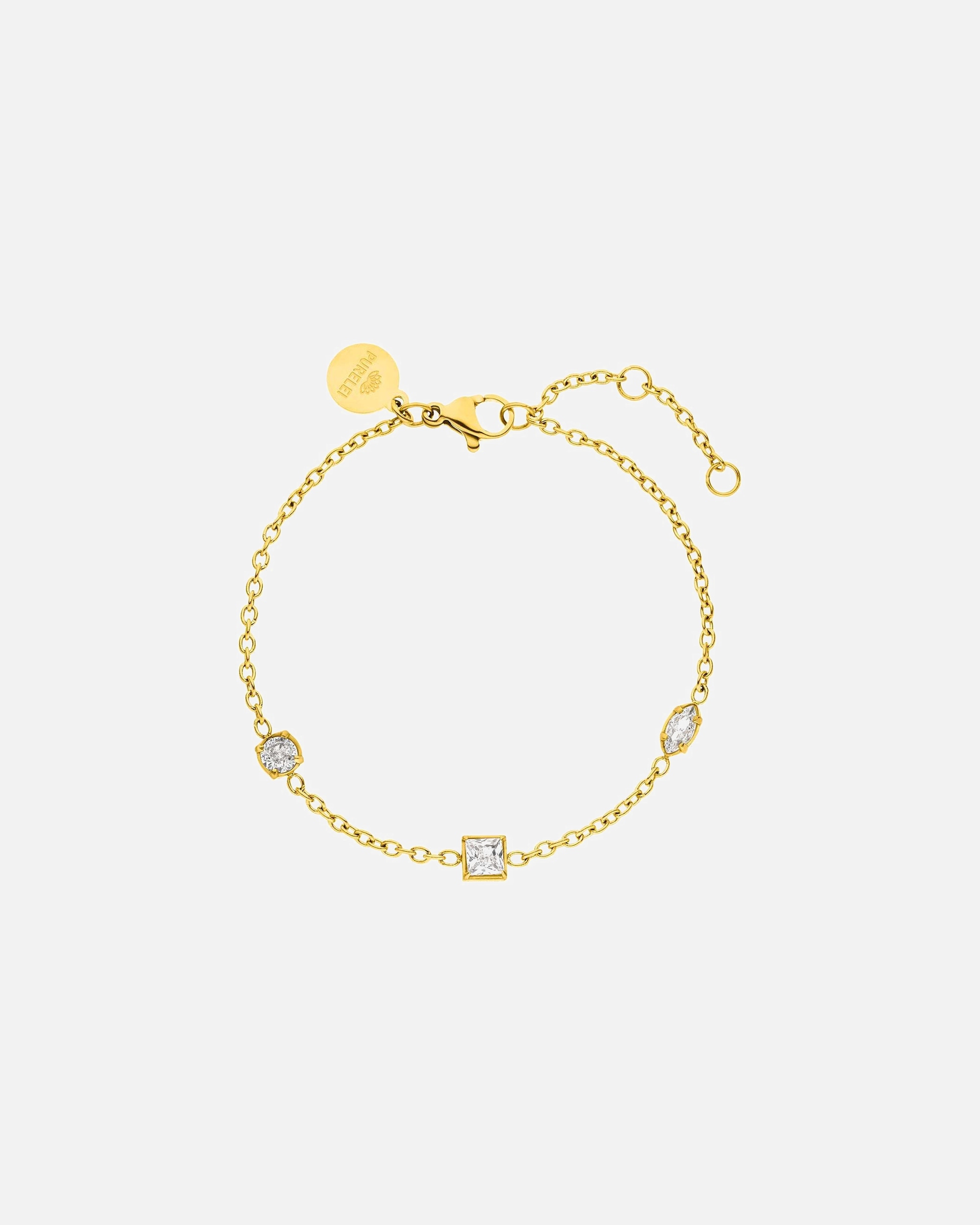 Braccialetto di Unisex Purelei Charming Bracciale 100% acciaio inossidabile 16–19 cm