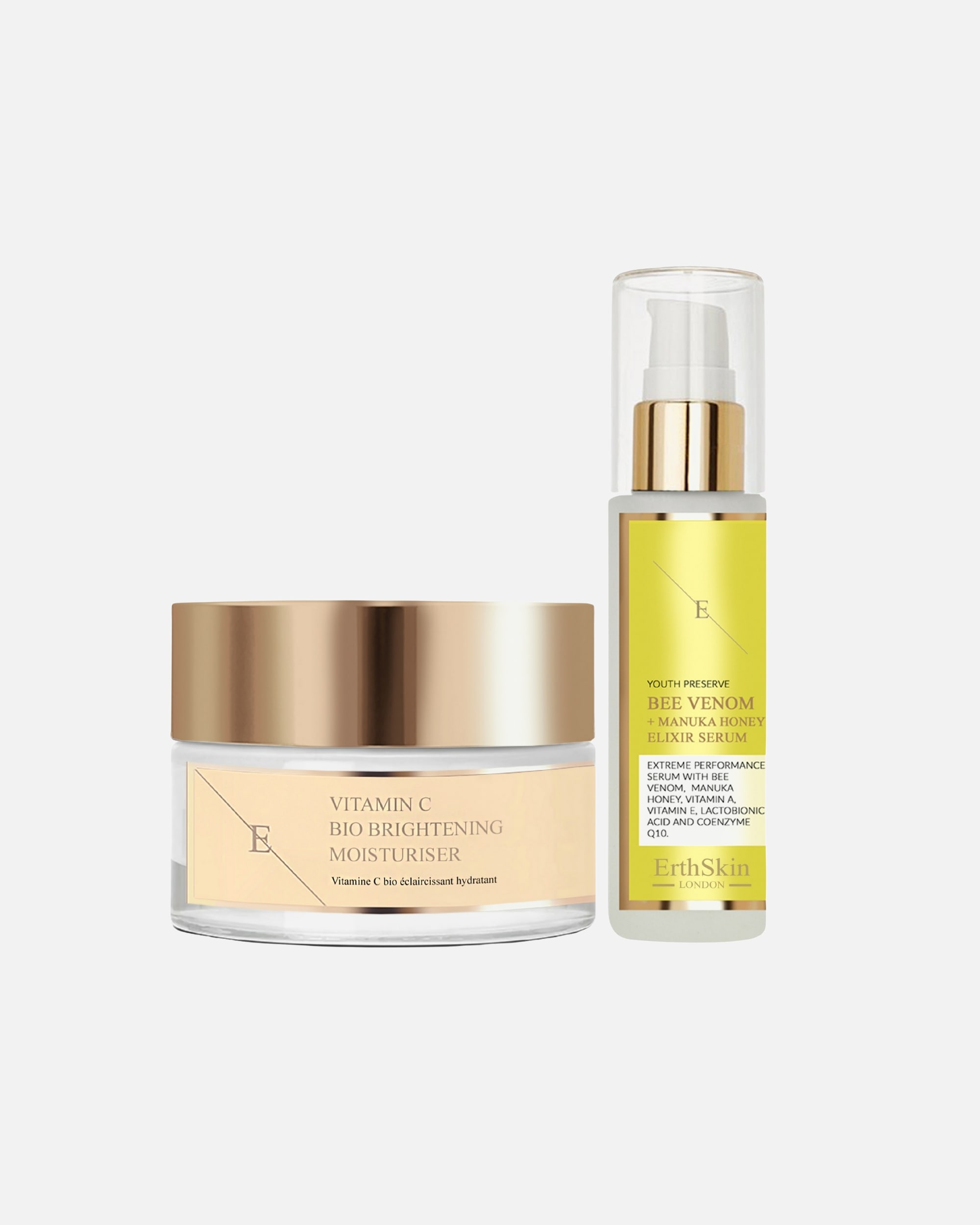 Set cura del viso di Femmina ErthSkin London Set di potenza illuminante e rassodante 1 pezzo