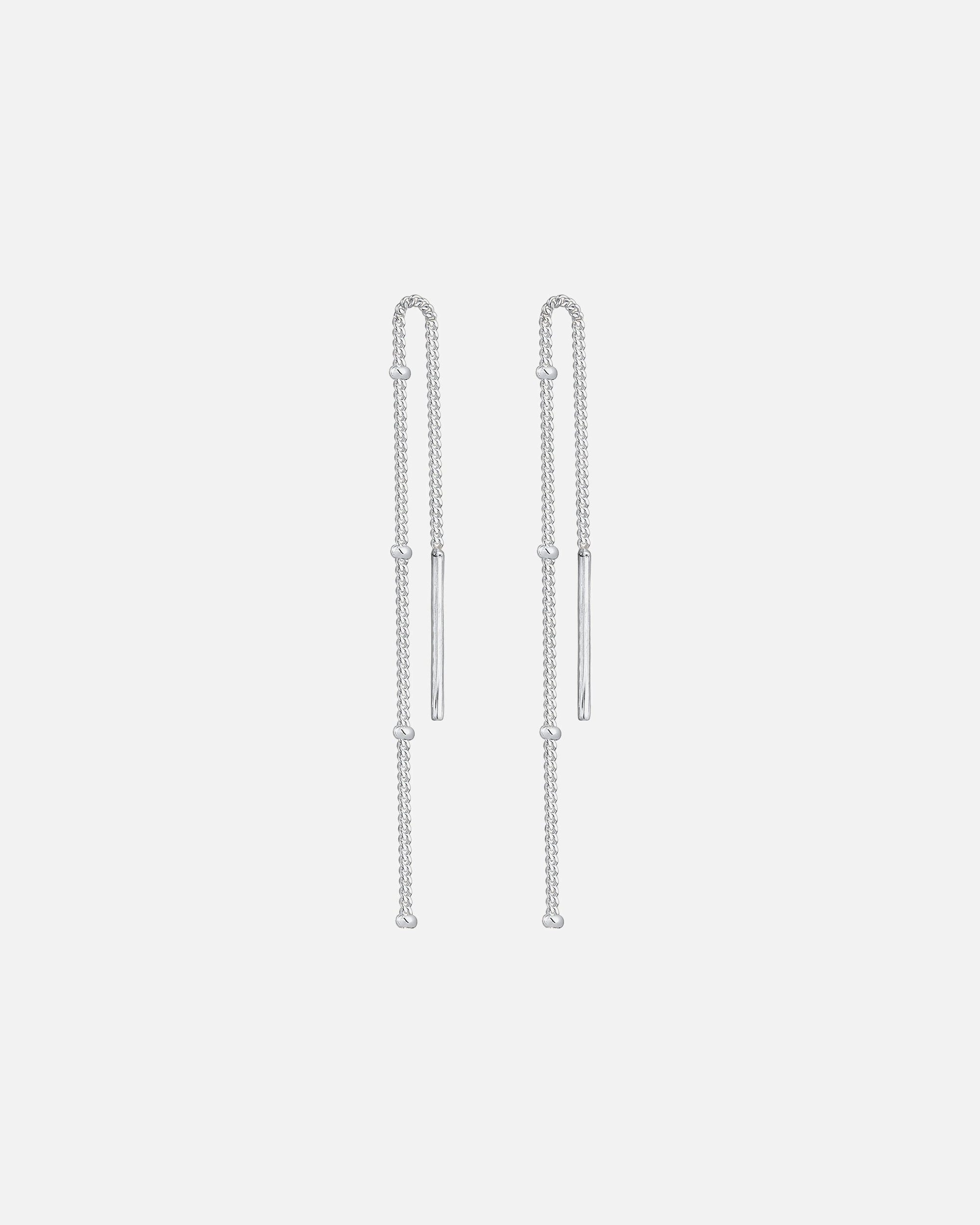 Orecchini di Femmina Elli Catena Minimo in Argento Sterling 925 silberfarben