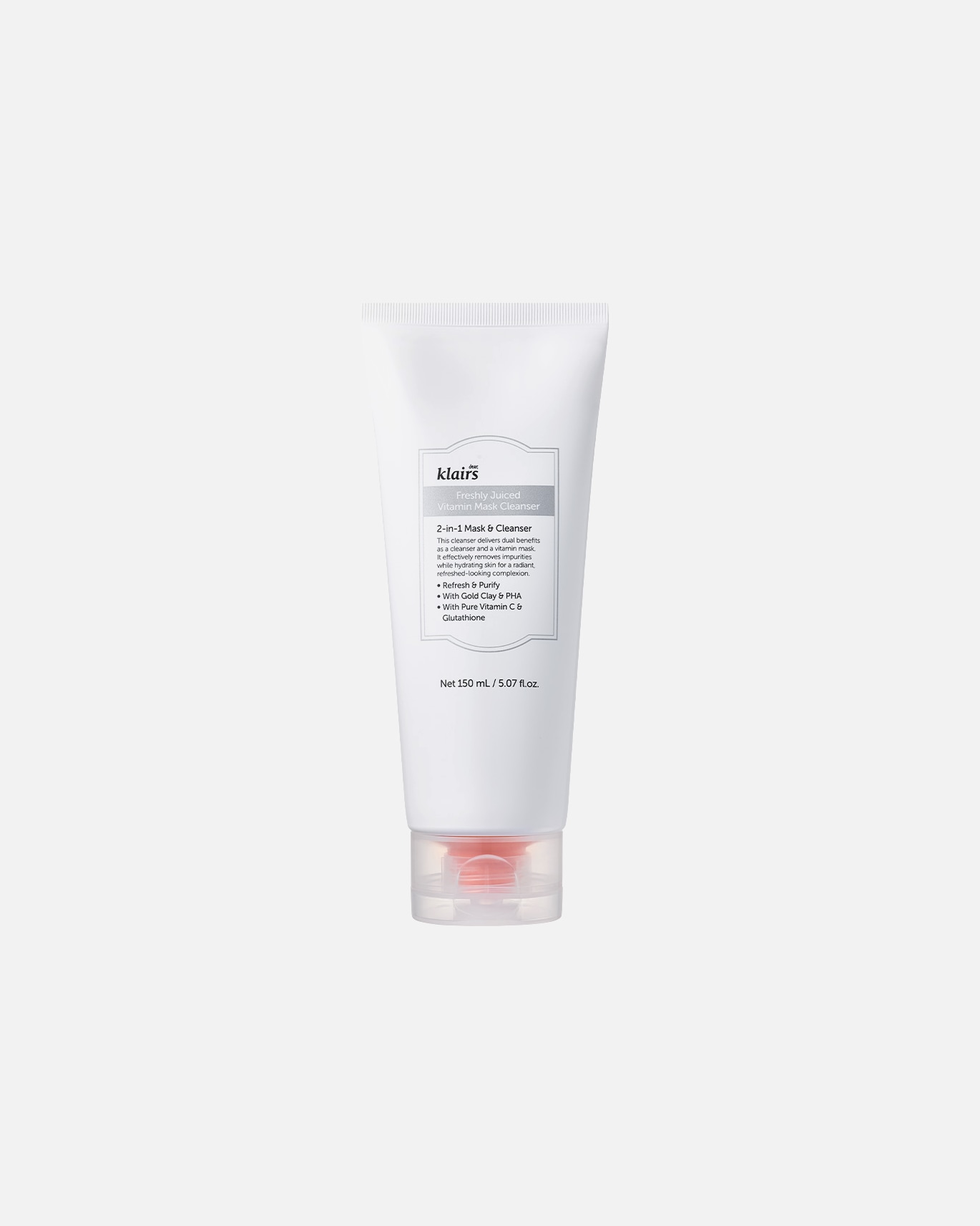 Schiuma struccante viso di Unisex Dear Klairs Freshly Juiced Vitamin Mask Cleanser 150 ml