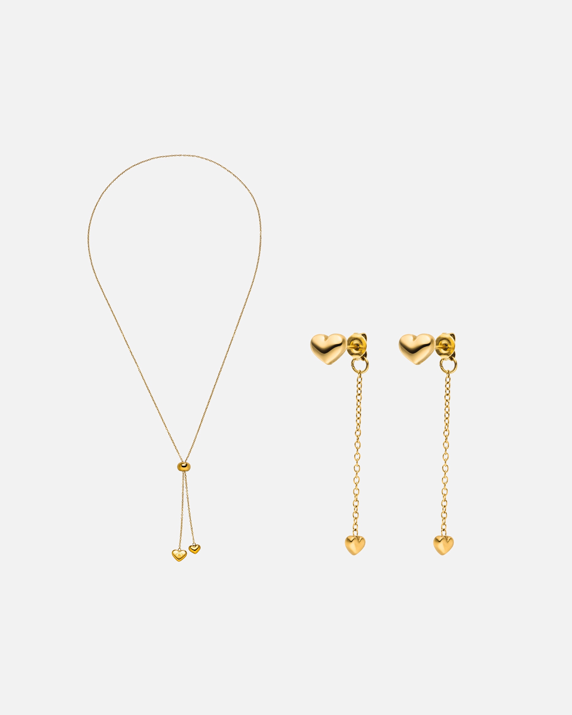 Set Gioielli di Unisex Purelei Radiant Love Set di gioielli 100% acciaio inossidabile Oro