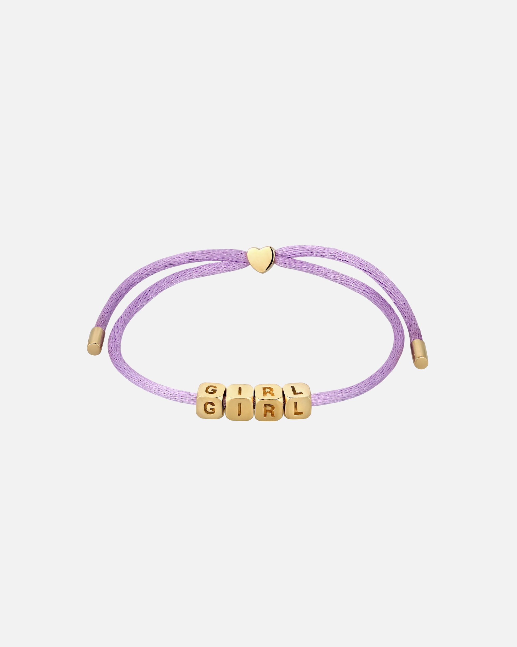 Braccialetto di Femmina Elli Bracciale Lettera Satin Viola 925 Sterling Silver Gold-plated 16