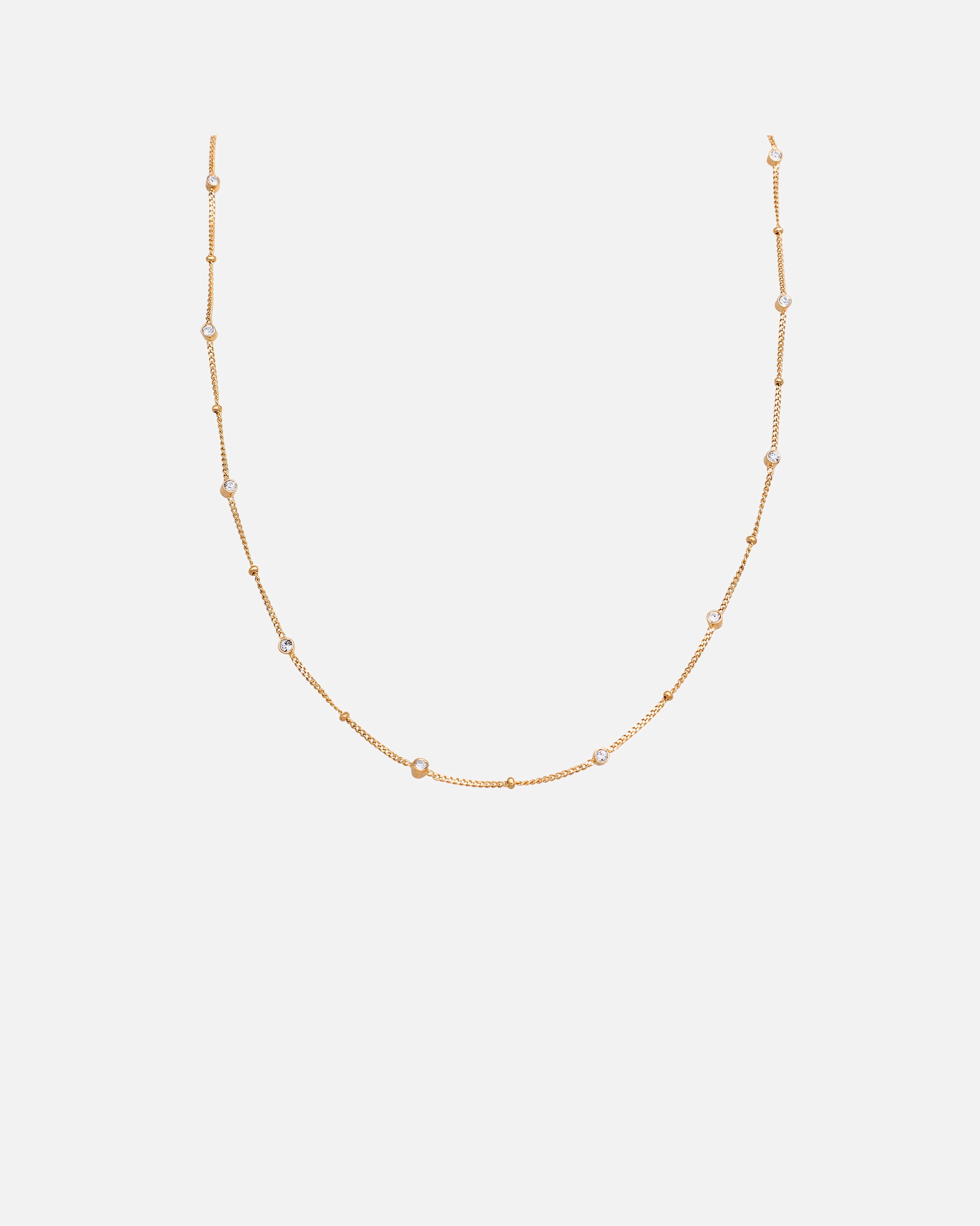 Collana di Femmina Elli Collana corta con pietra Cerchio Cristalli di vetro Bianco 925 Sterling Silver goldfarben