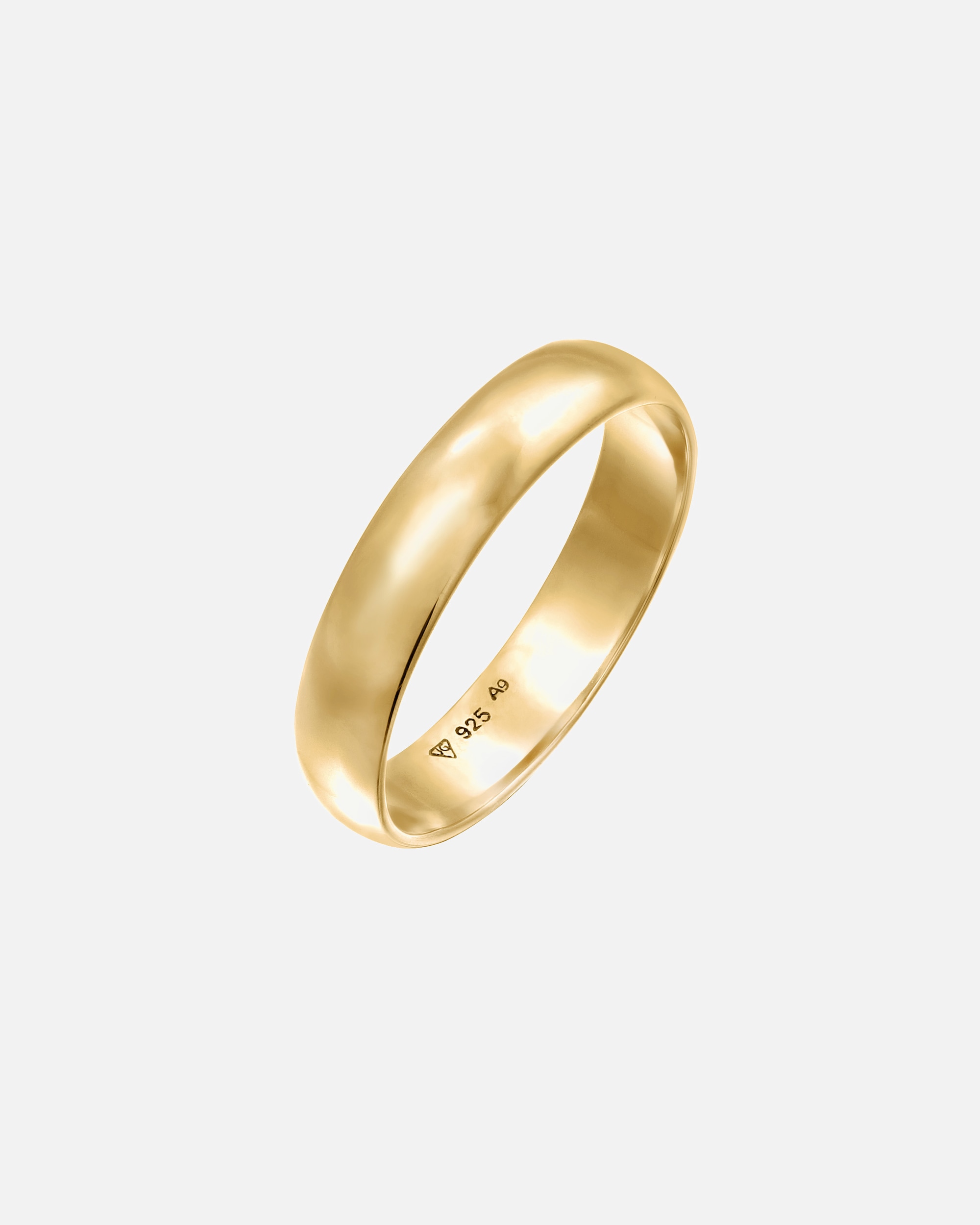 Anello di Femmina Elli Banda Semplice Classico in Argento Sterling 925 62