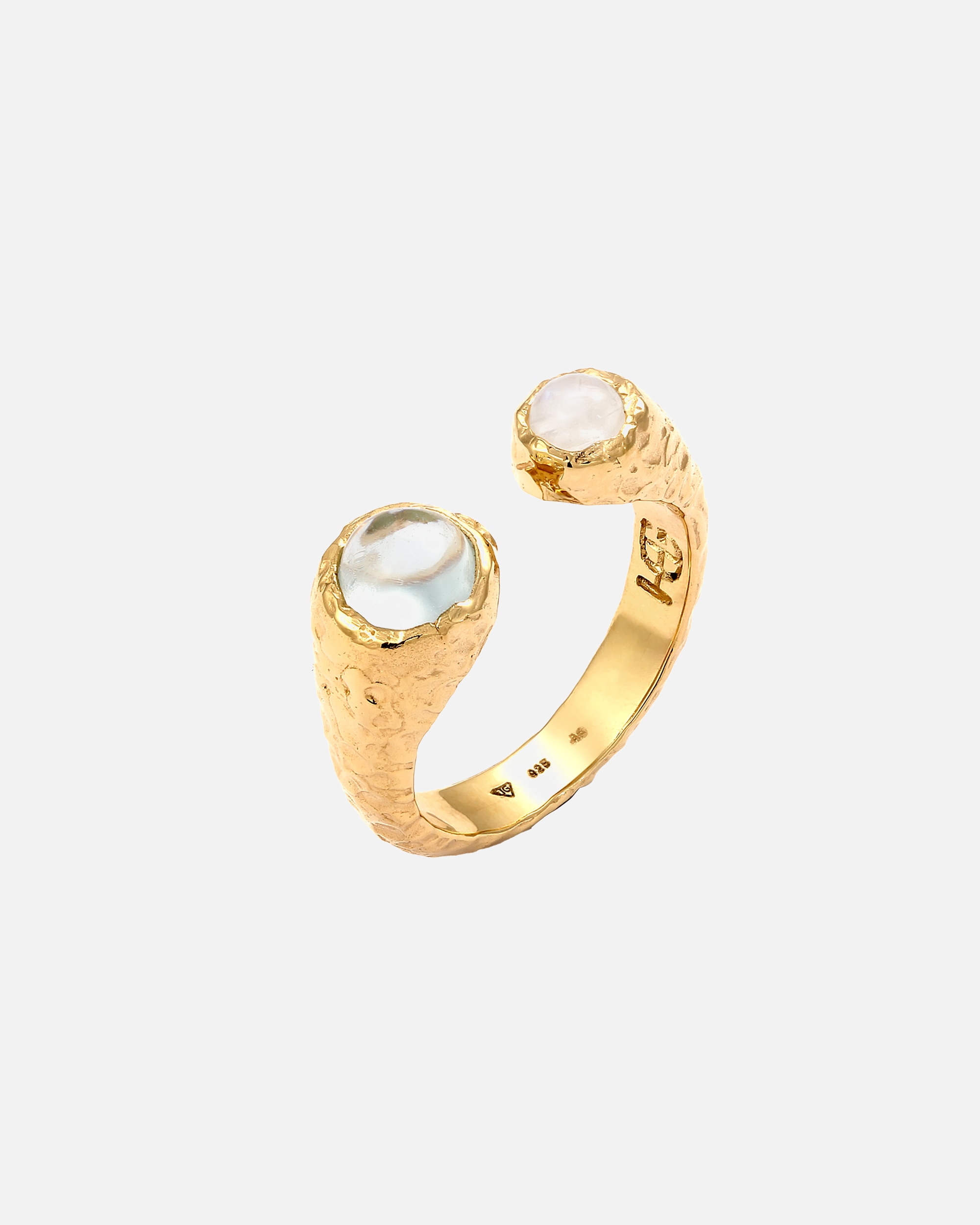 Anello di Femmina Haze & Glory Default Brand Line Anello con Pietre Aquamarina Azzurro Chiaro 925 Sterling Silver 52