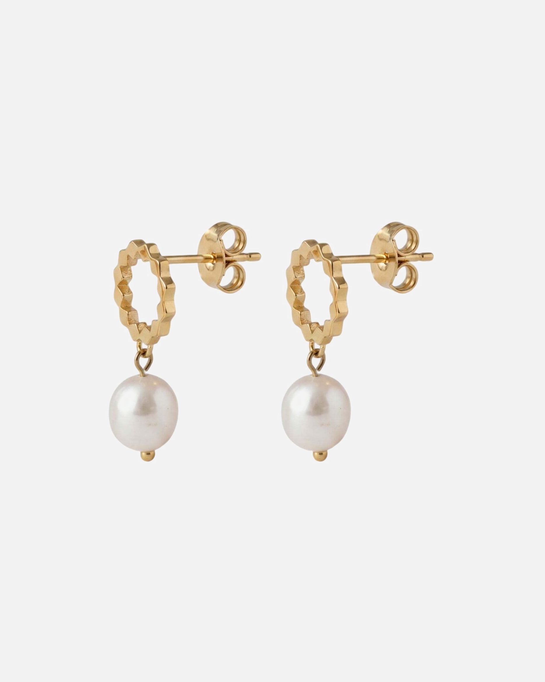 Orecchini di Unisex Purelei Aura Pearl Orecchini 100% acciaio inossidabile Oro