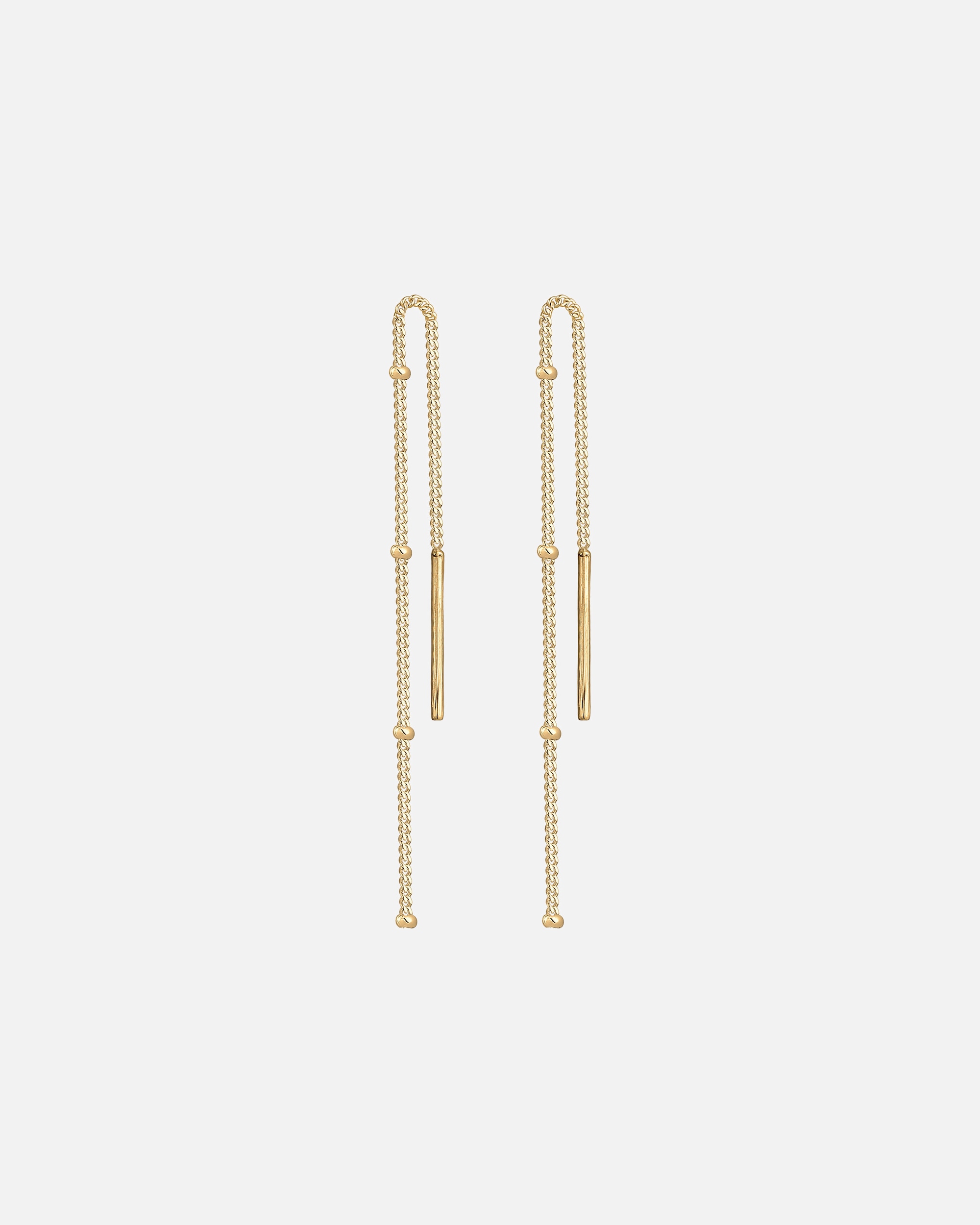 Orecchini di Femmina Elli Catena Minimo in Argento Sterling 925 goldfarben