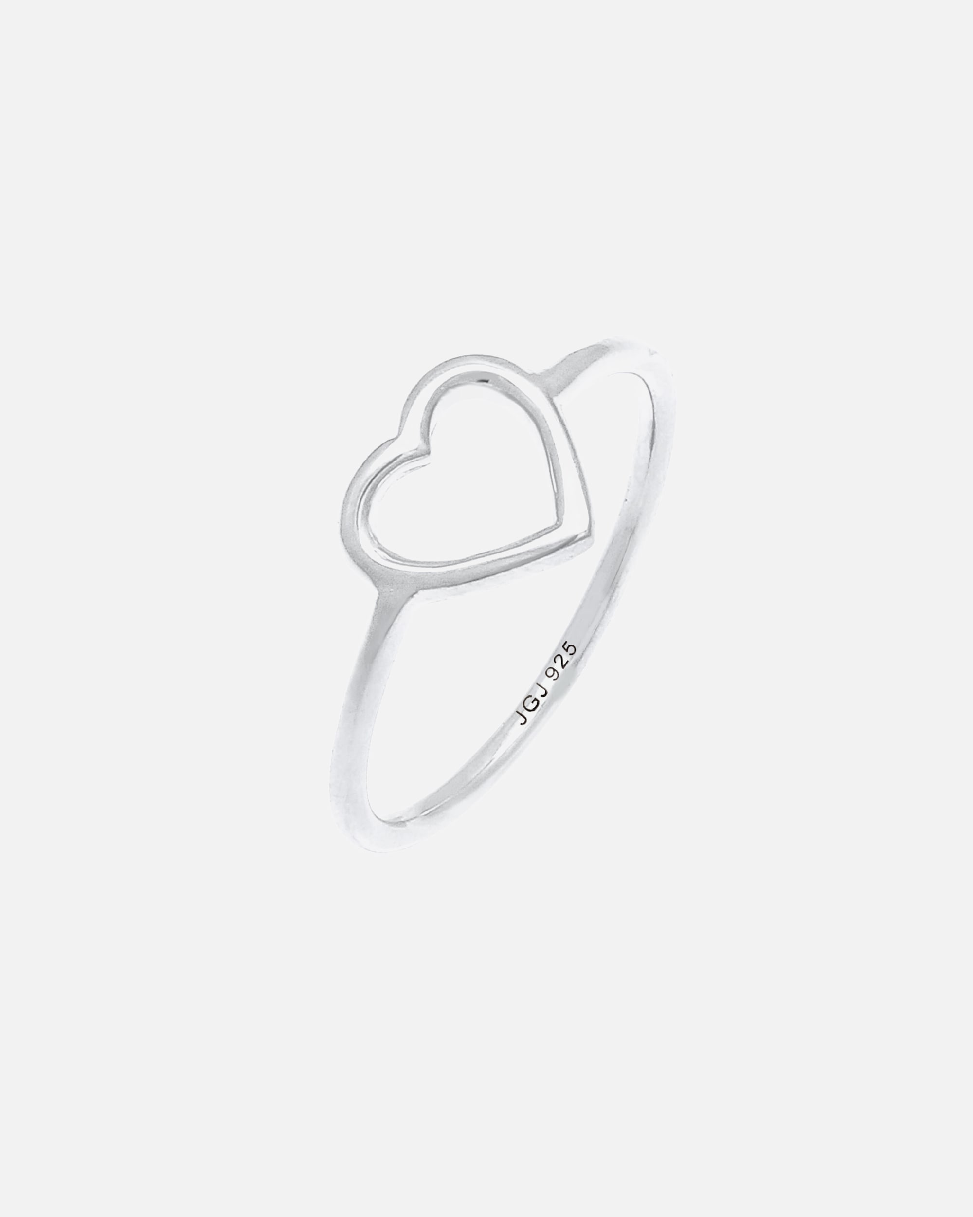 Anello di Femmina Elli Cuore Ritaglio Filigrana Tendenza in Argento Sterling 925 54