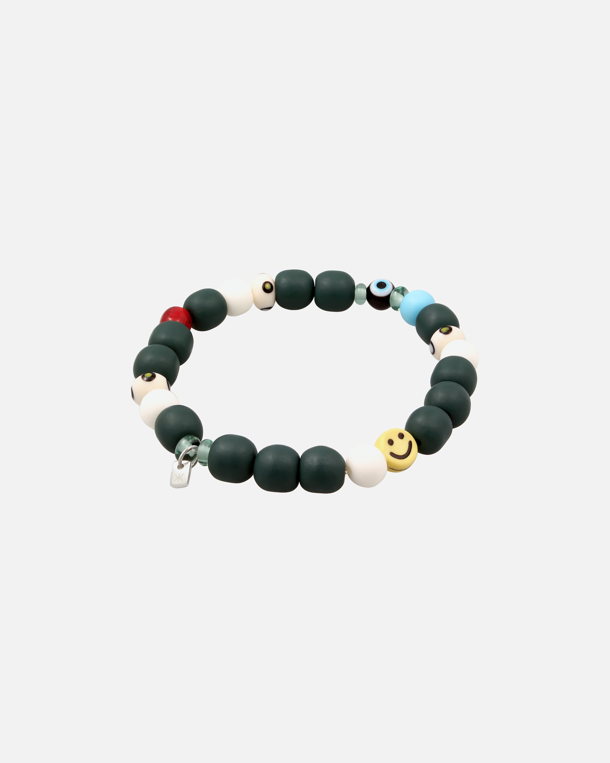 Braccialetto di Maschio KUZZOI Braccialetto beads uomo Resina Argento 21