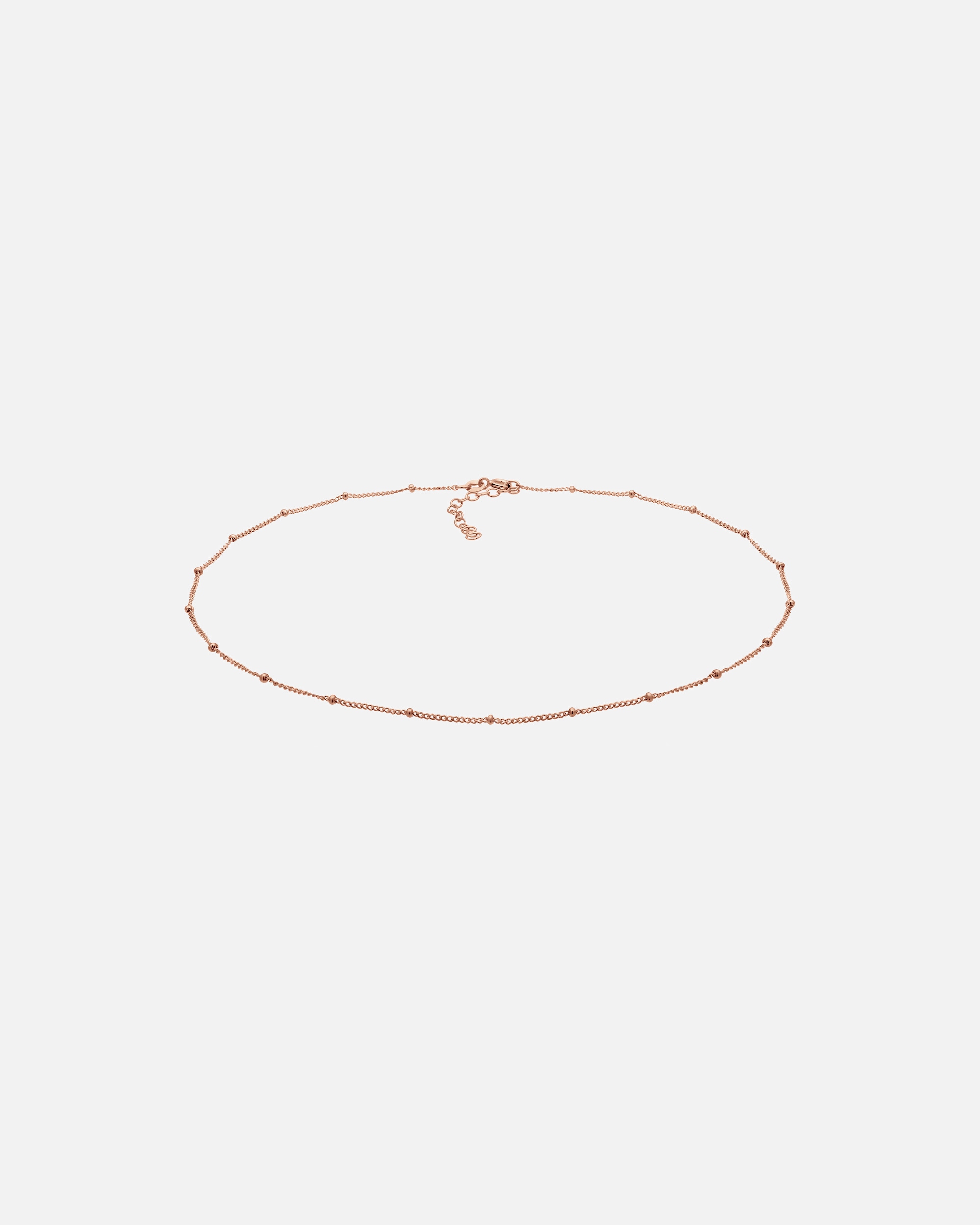 Collana di Femmina Elli Girocollo Sfera di Base Minimale Tendenza Blogger in Argento Sterling 925 rosefarben