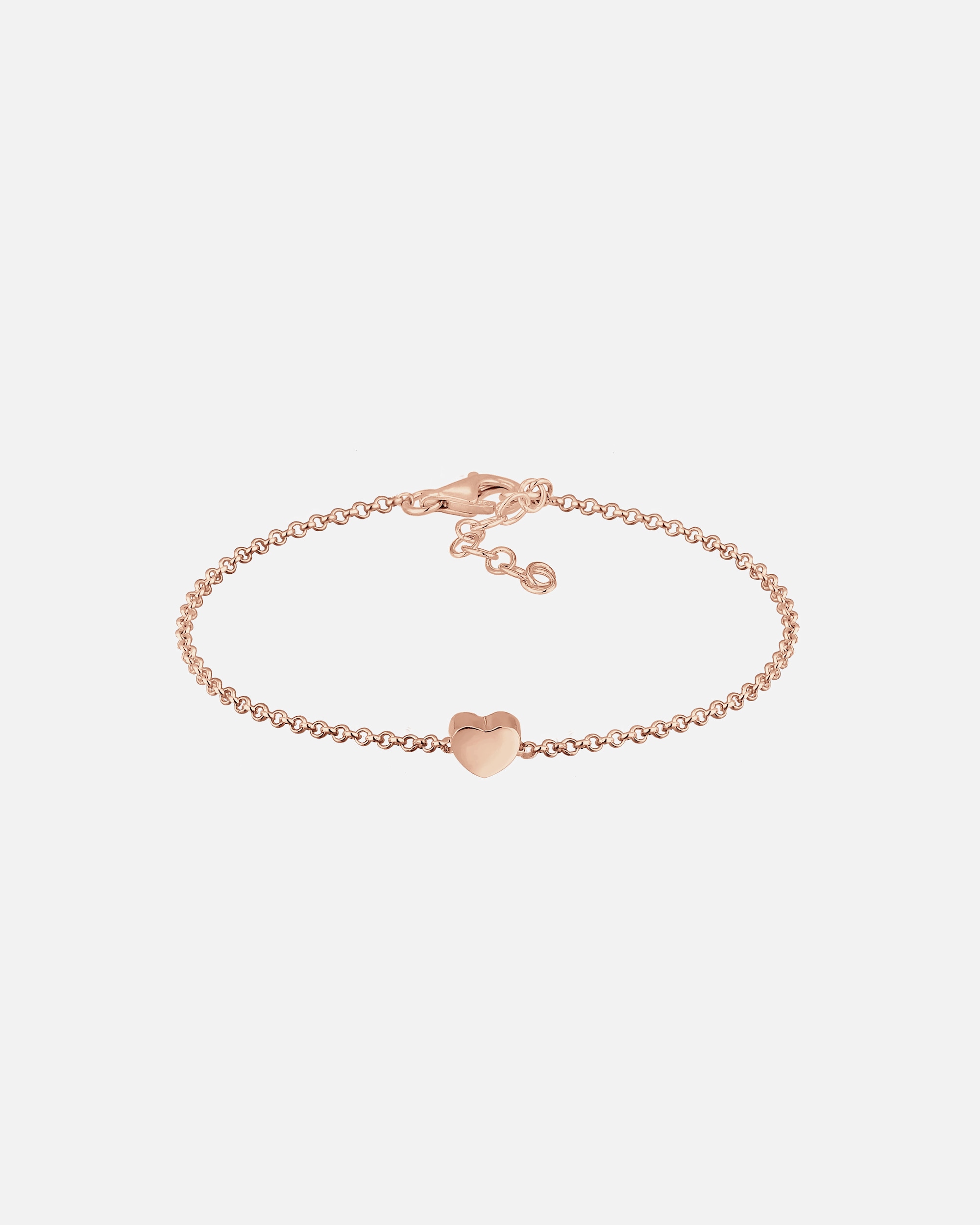 Braccialetto di Femmina Elli Cuore Ciondolo Amore Filigrana in Argento Sterling 925: Rosa