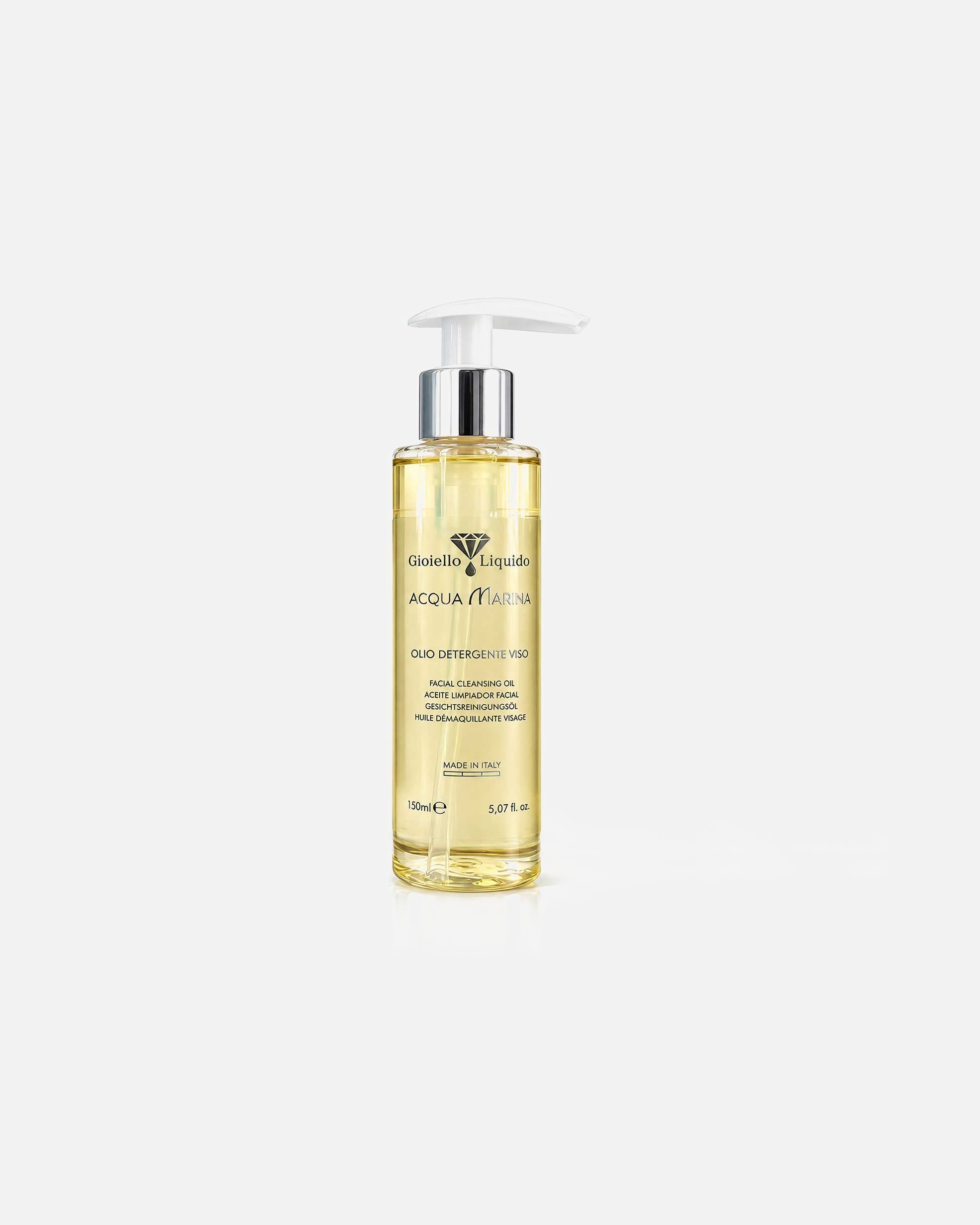 Olio detergente viso di Unisex Gioiello Liquido Olio Detergente Viso "Acqua Marina" 150 ml