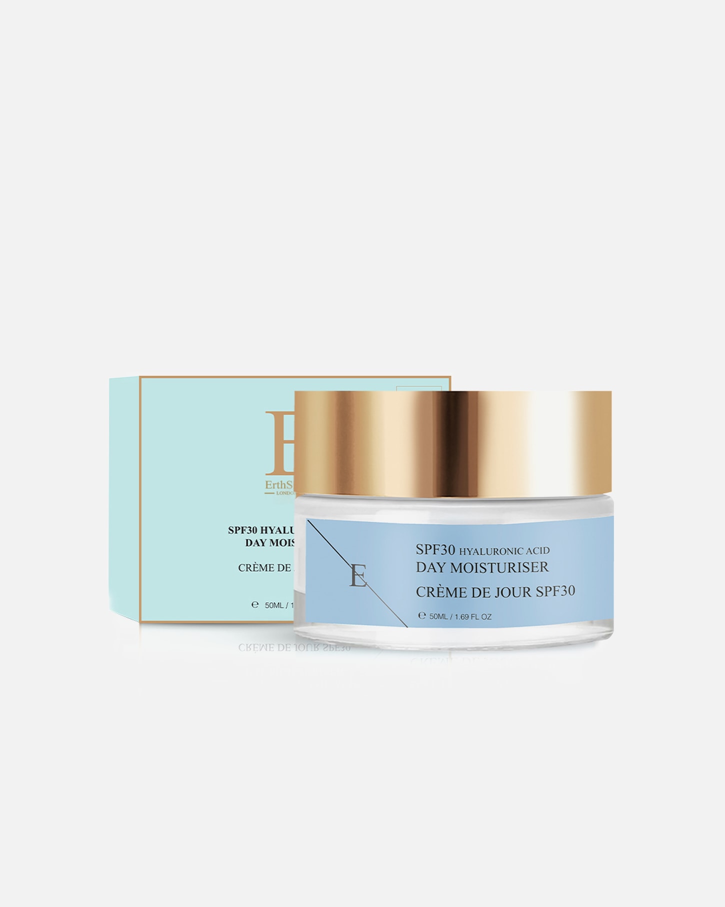 Crema da Giorno di Femmina ErthSkin London Crema giorno all'acido ialuronico SPF 30 50ml