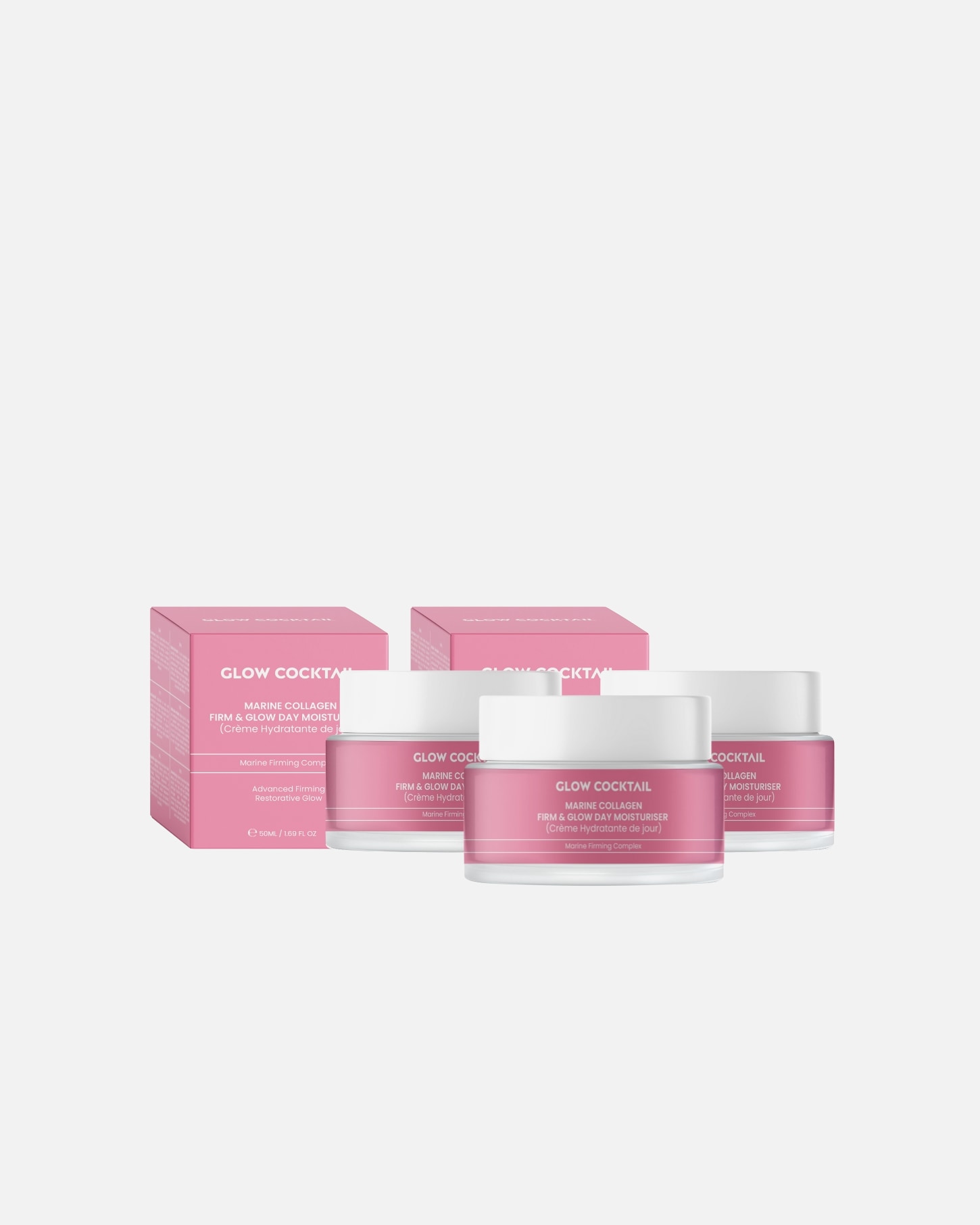 Crema da Giorno di Femmina Glow Cocktail Trio di creme da giorno al collagene 1 pezzo