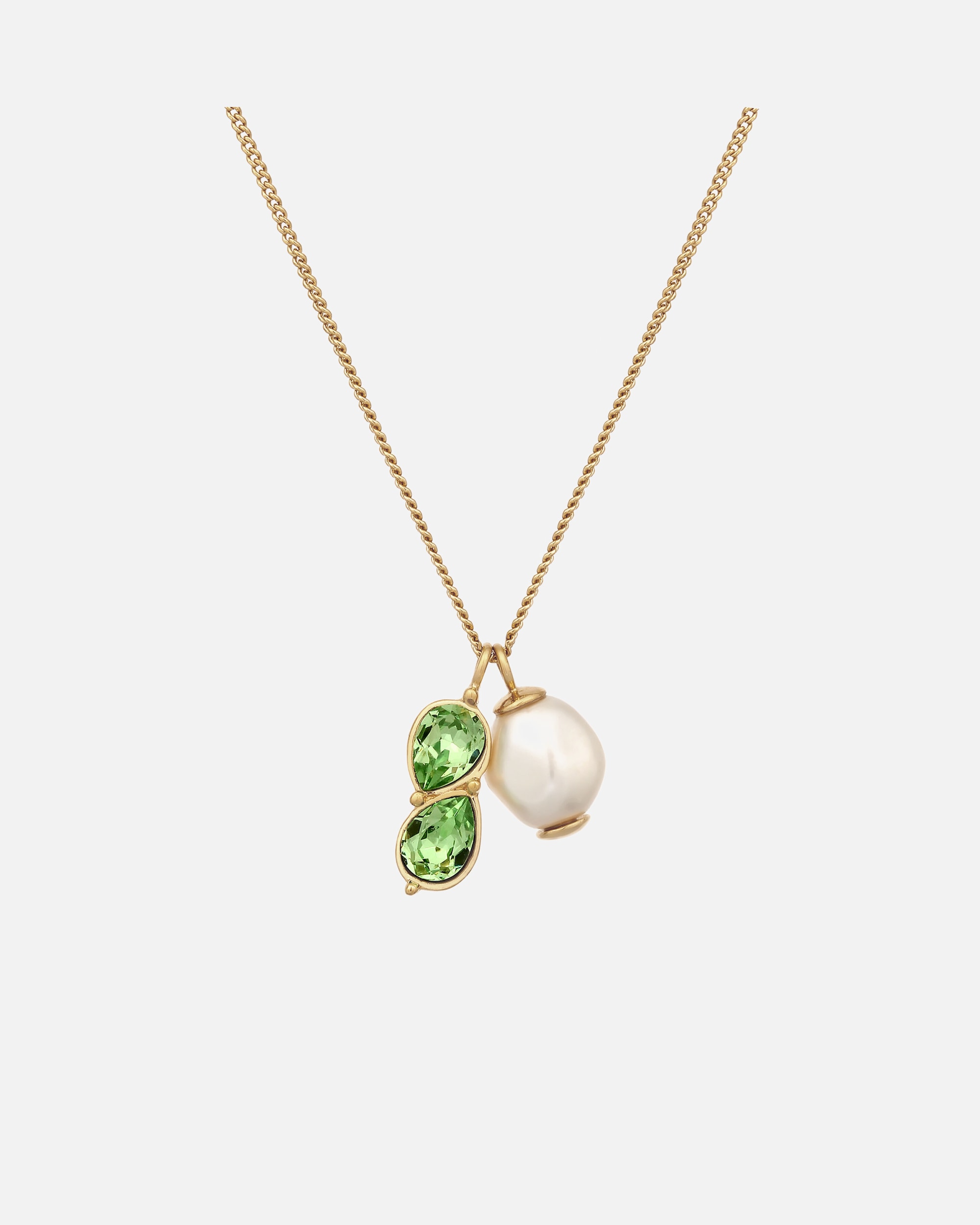 Collana di Femmina Elli Collana corta con perle Goccia Cristalli di vetro Perla sintetica Bianco 925 Sterling Silver goldfarben