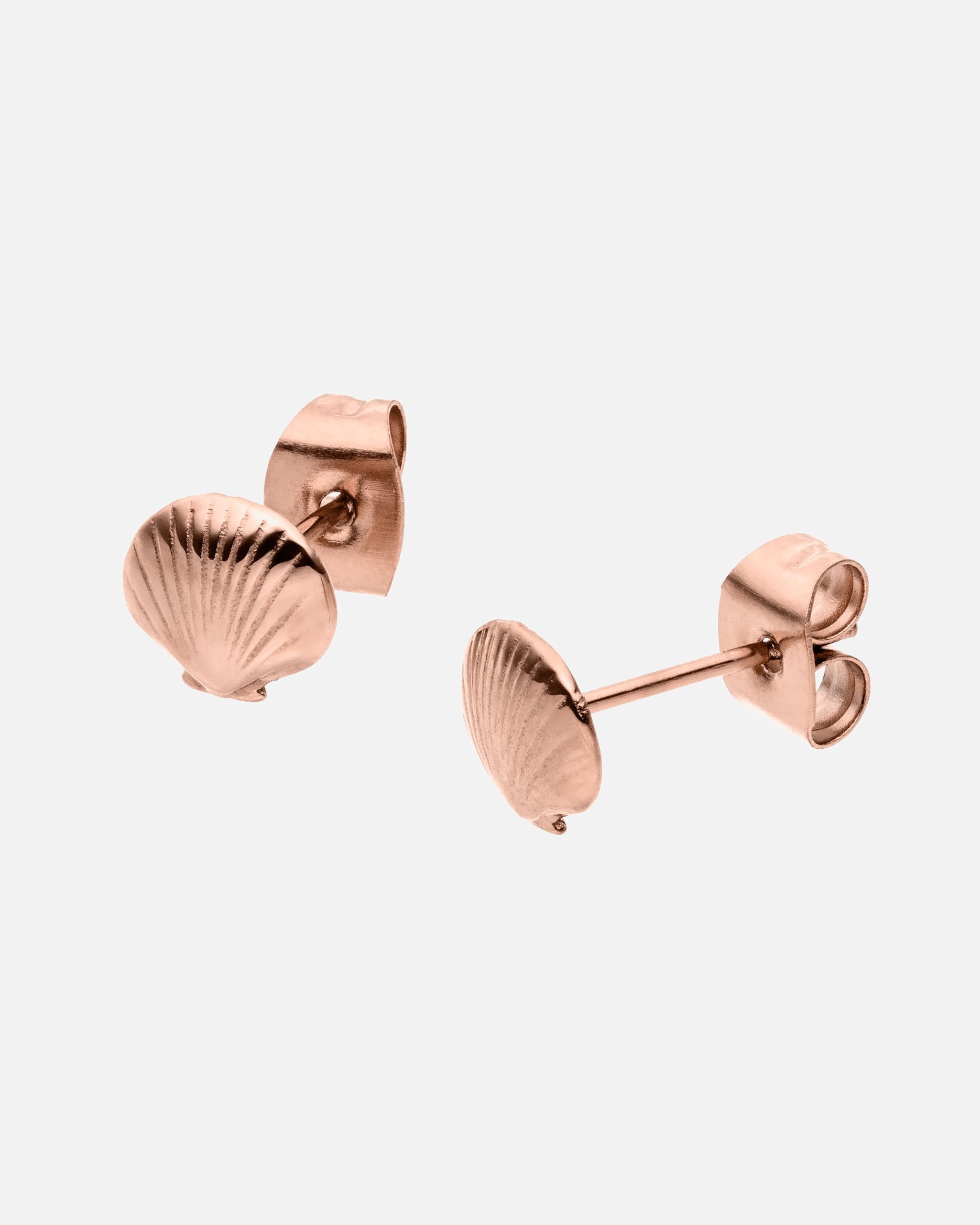 Orecchini di Unisex Purelei Seashell Orecchini 100% acciaio inossidabile Oro rosa