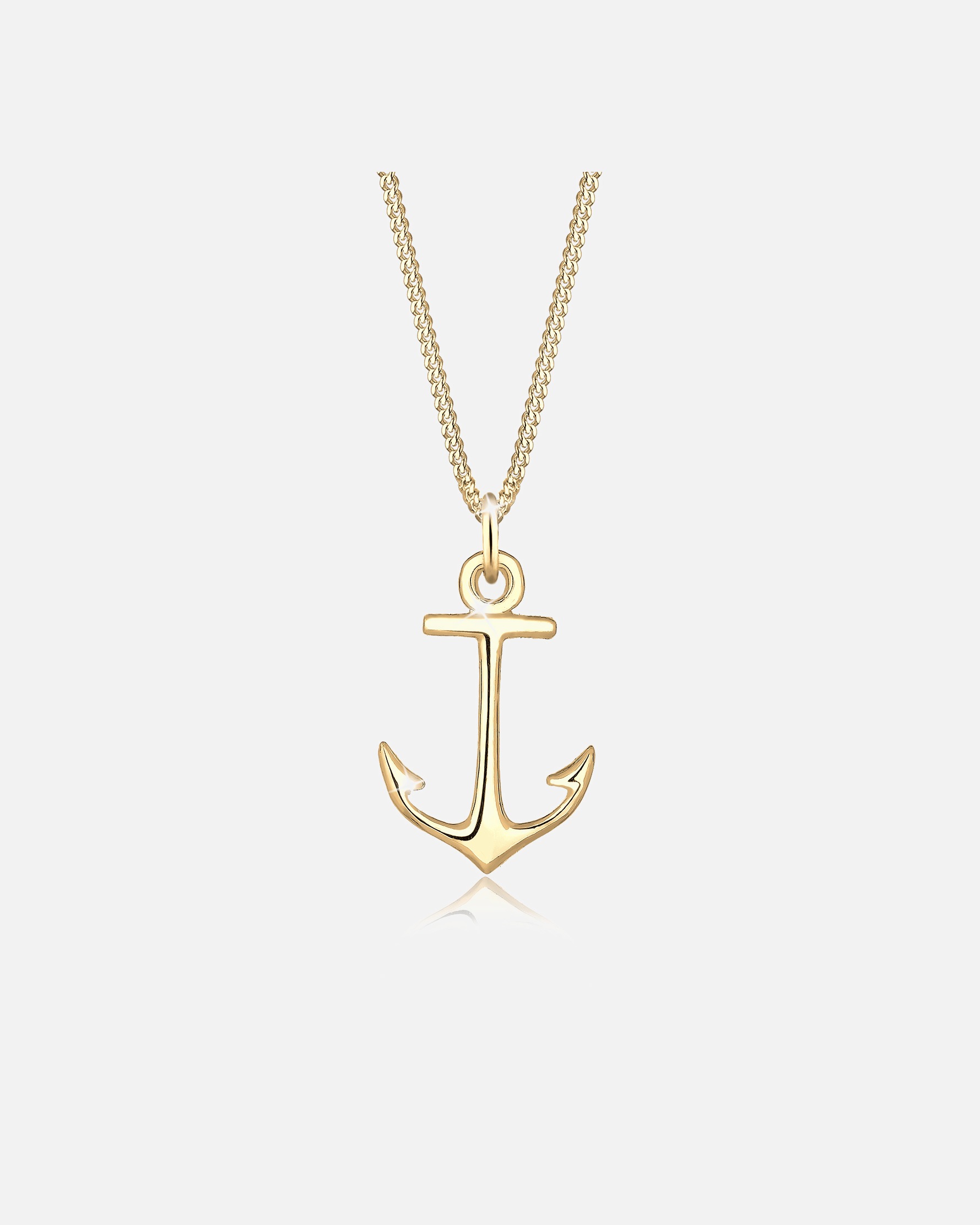 Collana di Femmina Elli Corazza Ciondolo Ancora Marittimo in Argento Sterling 925 goldfarben