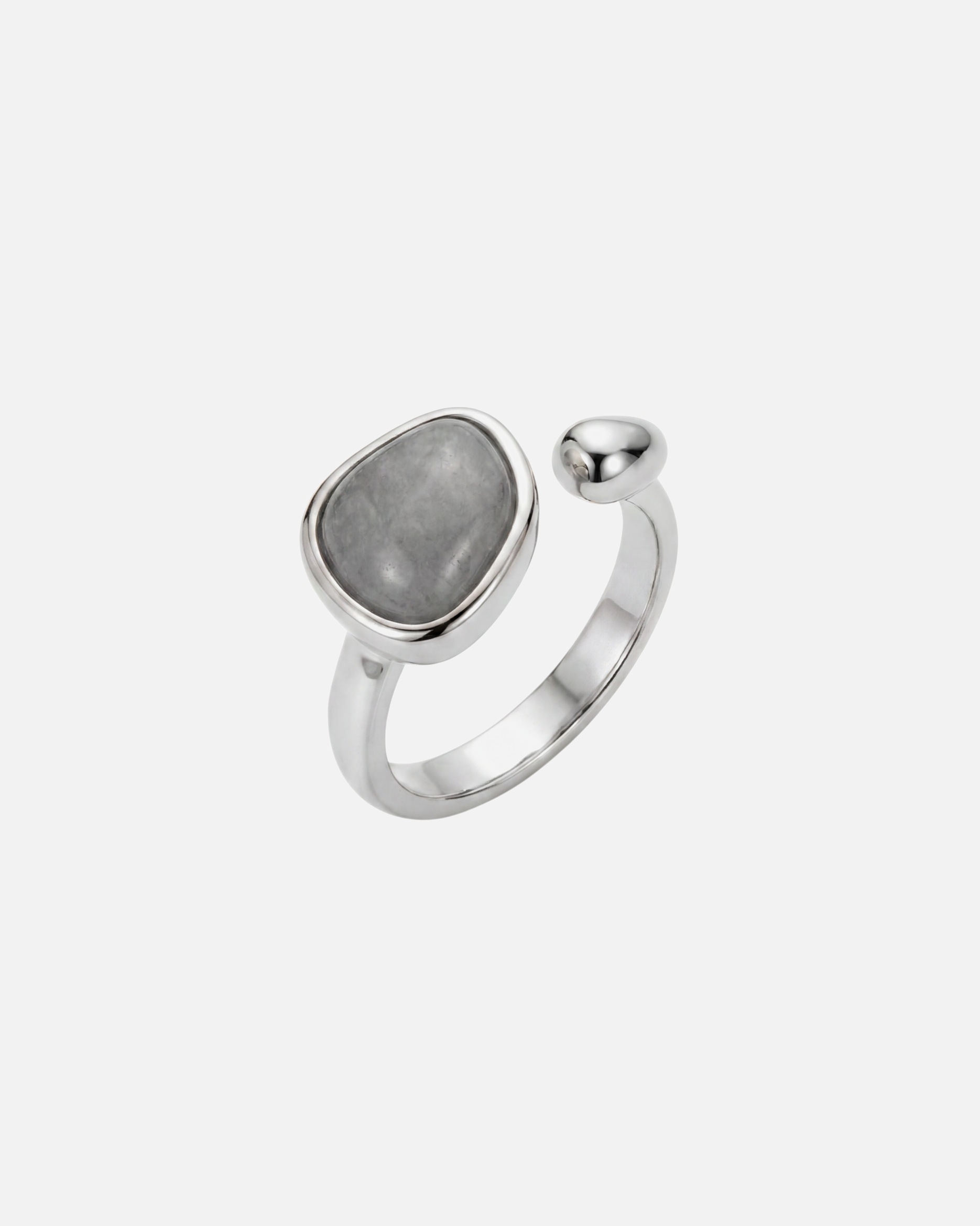 Anello di Unisex Purelei Soulstone Anello 100% acciaio inossidabile Argento