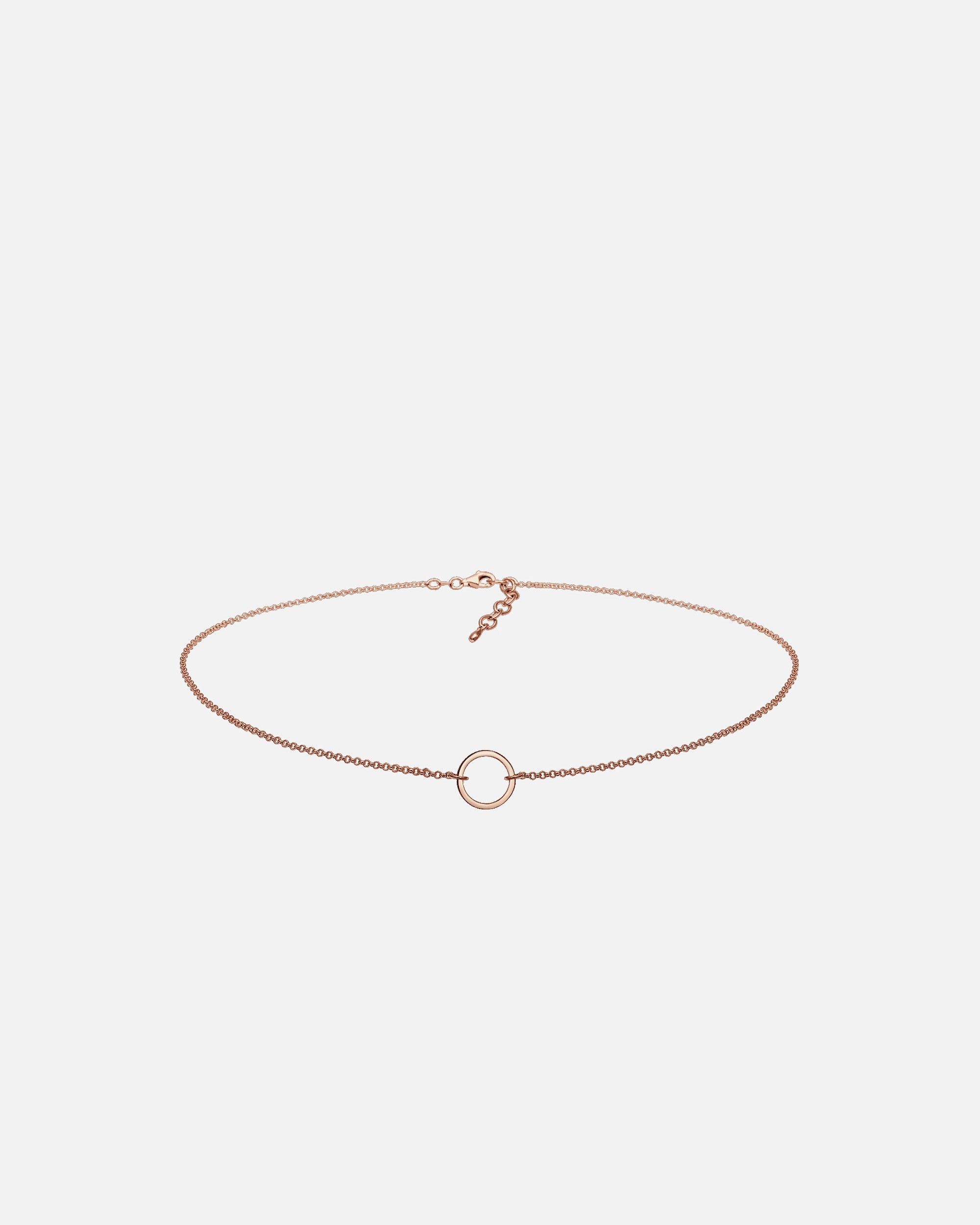 Collana di Femmina Elli Girocollo Cerchio Tendenza Geo in Argento Sterling 925 rosefarben