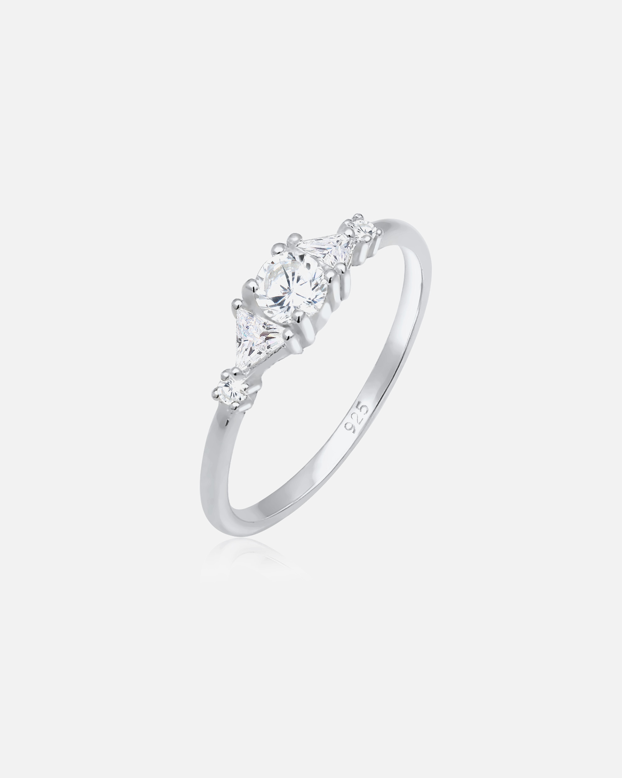 Anello di Femmina Elli PREMIUM Pendente astro con stelle di base Trend Galaxy in argento 925 54