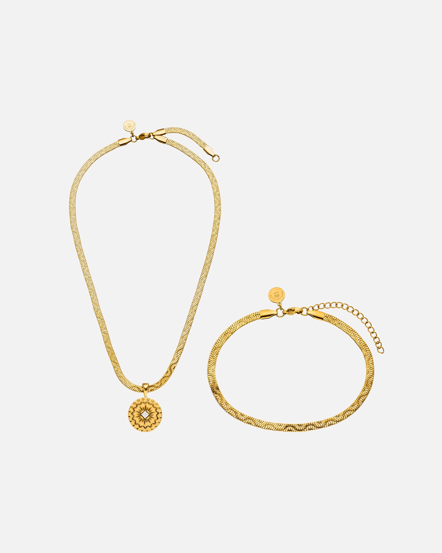 Set Gioielli di Unisex Purelei Blissful Set di gioielli 100% acciaio inossidabile Oro
