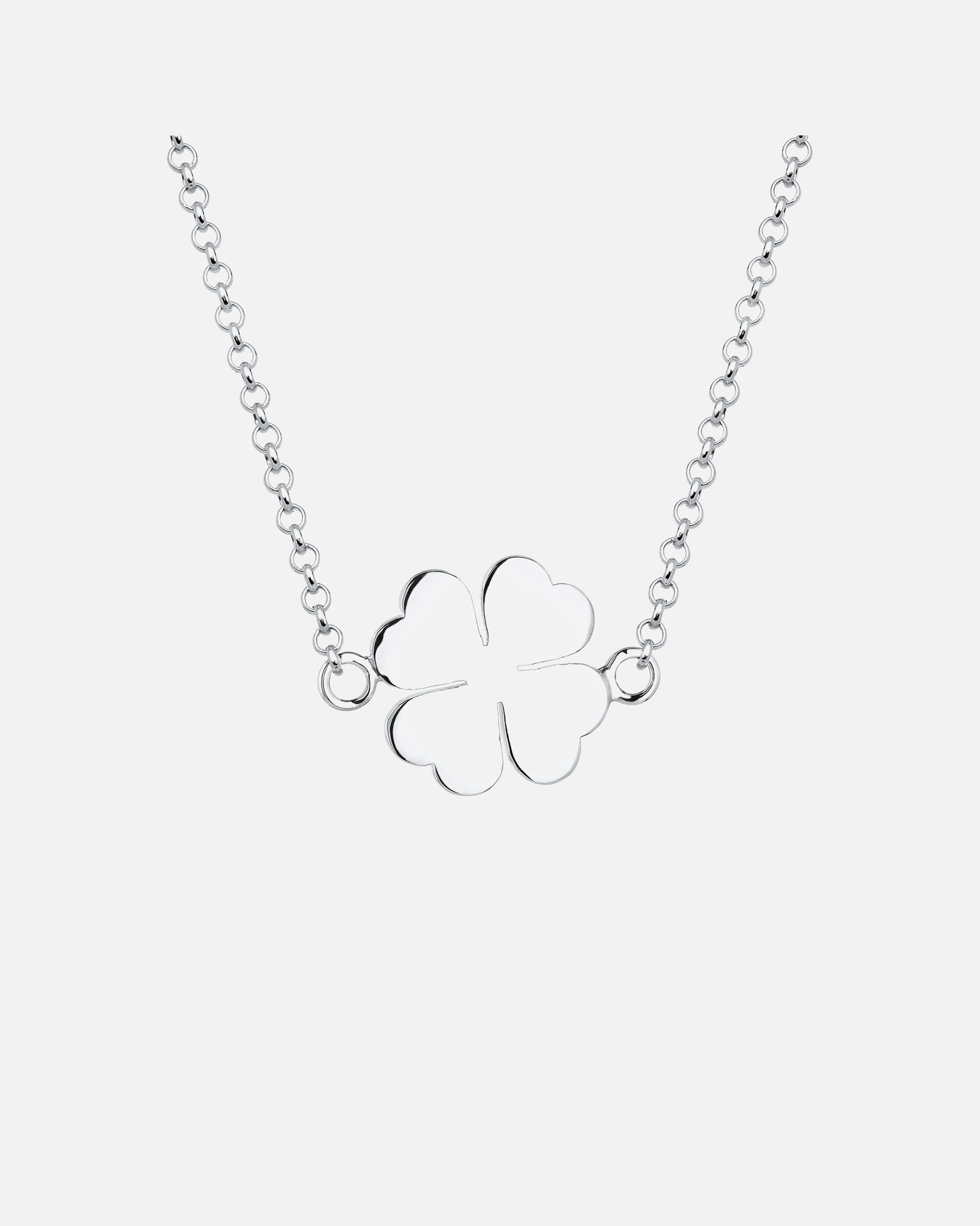 Collana di Femmina Elli Foglia di Trifoglio Portafortuna in Argento Sterling 925 silberfarben