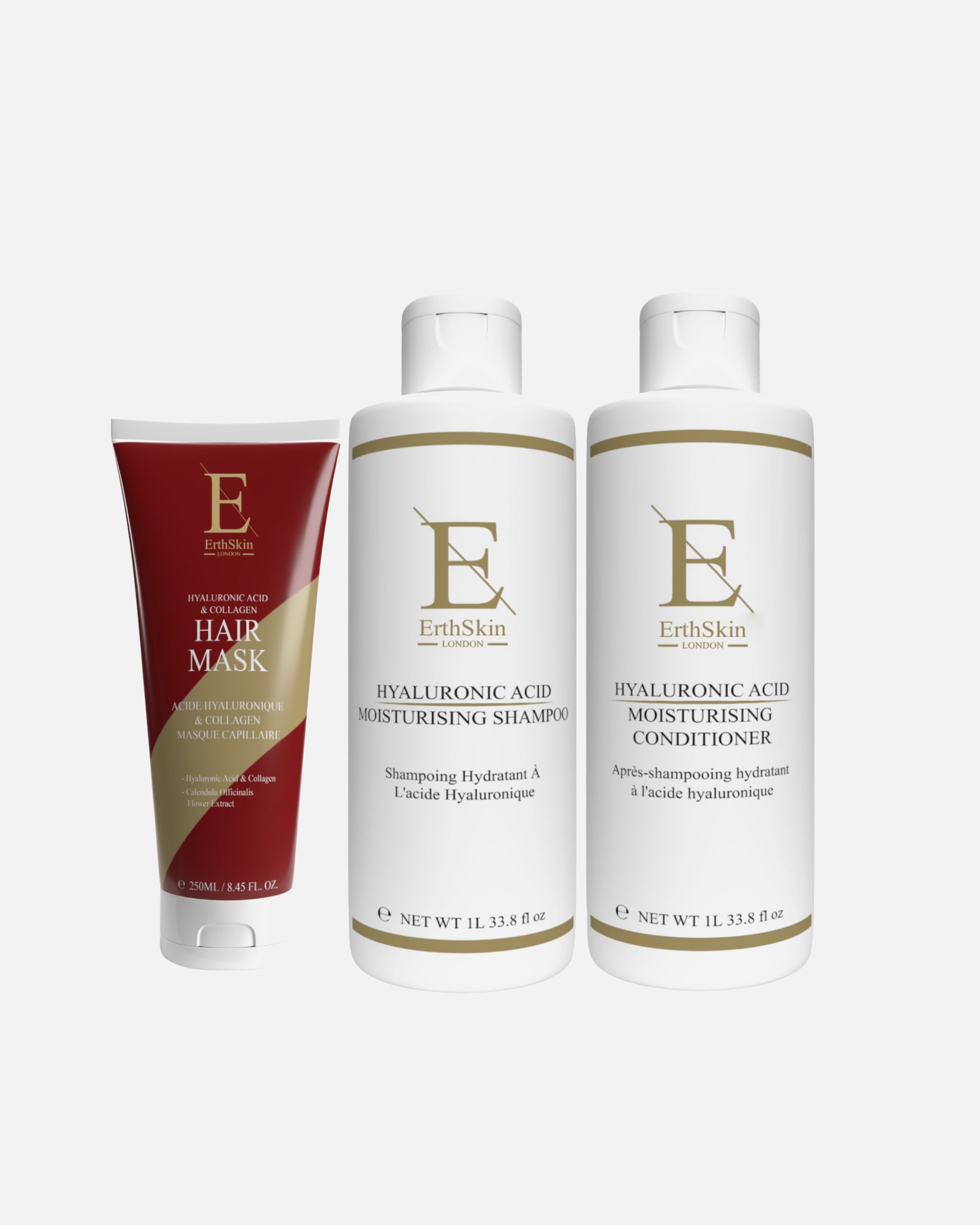 Set cura dei capelli di Femmina ErthSkin London Trio nutriente per capelli Hydra 1 pezzo