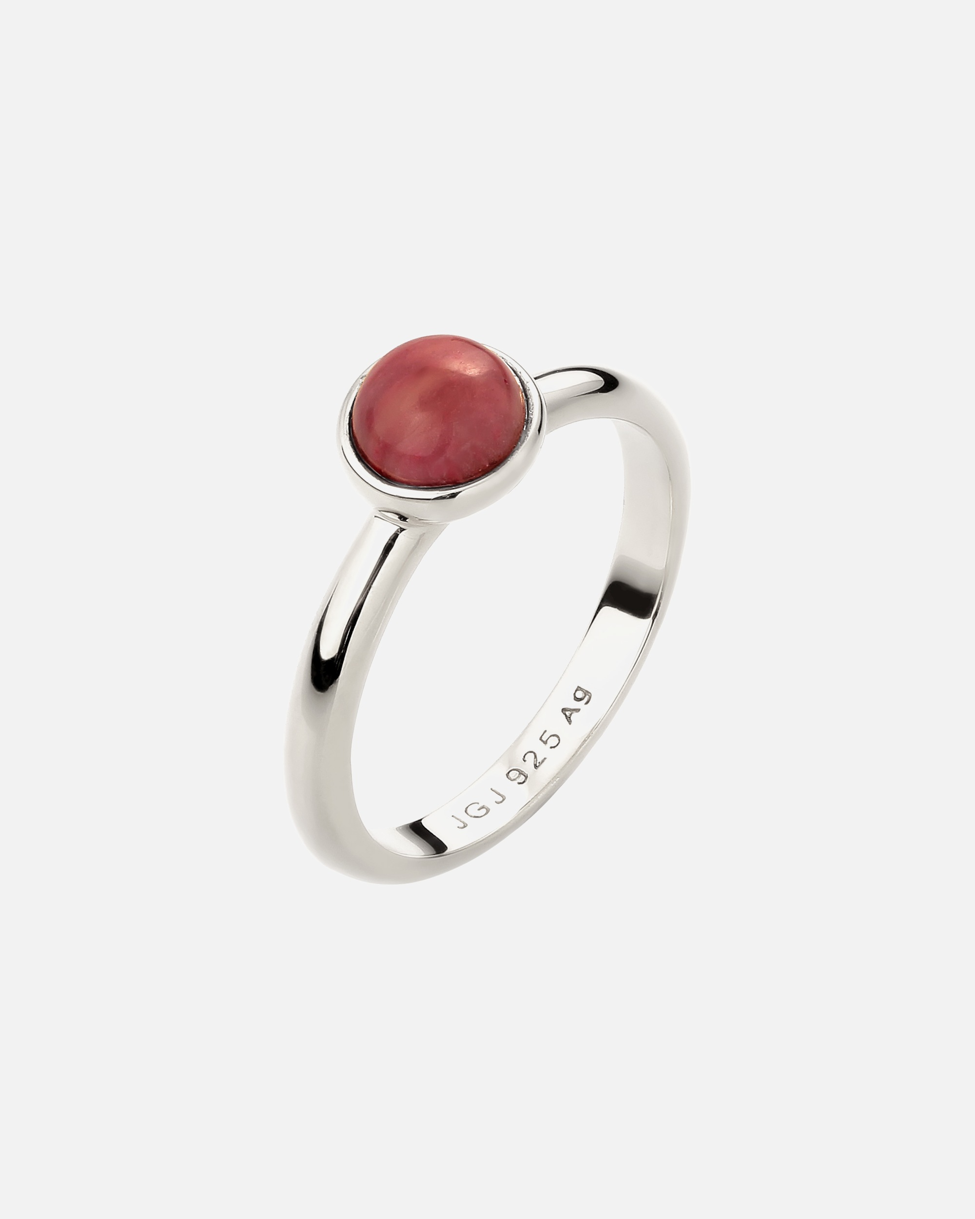 Anello di Femmina Elli Anello con Pietre Agata Rosso 925 Sterling Silver 58