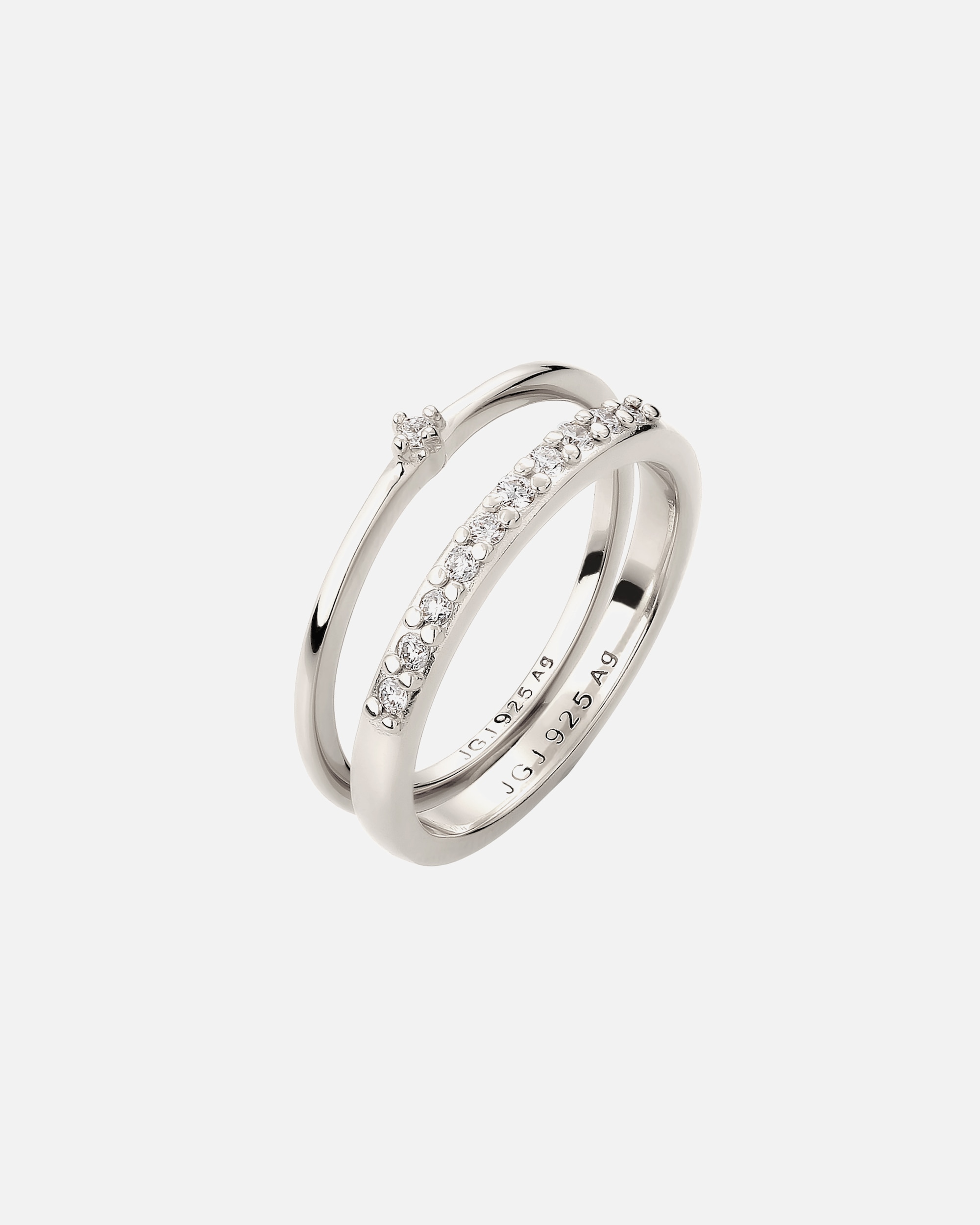 Anello di Femmina Elli DIAMONDS Anello Diamante Sintetico Bianco Taglio Brillante (0.22 ct) 925 Sterling Silver 52