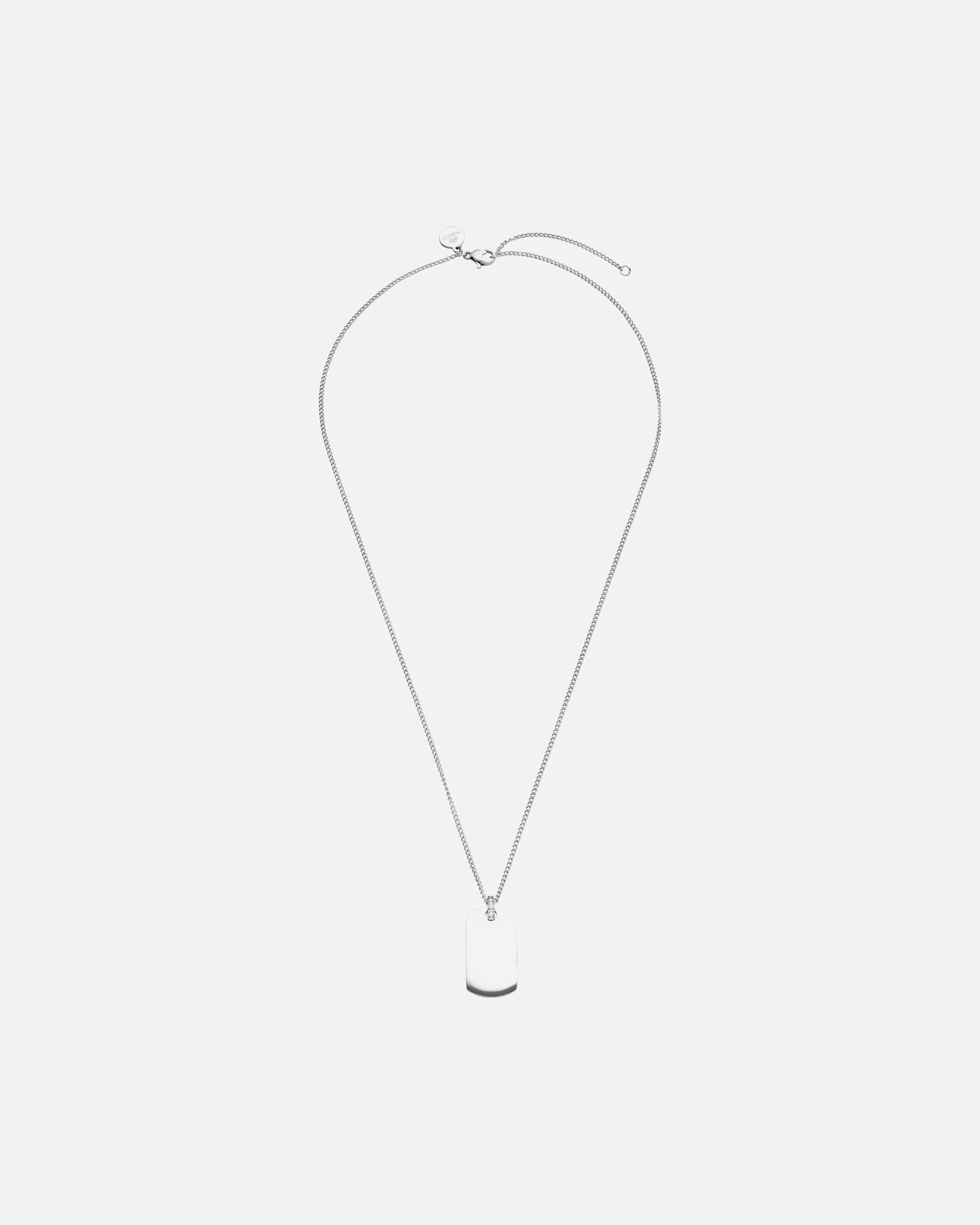 Collana di Femmina Purelei Plate Collana 100% acciaio inossidabile Argento