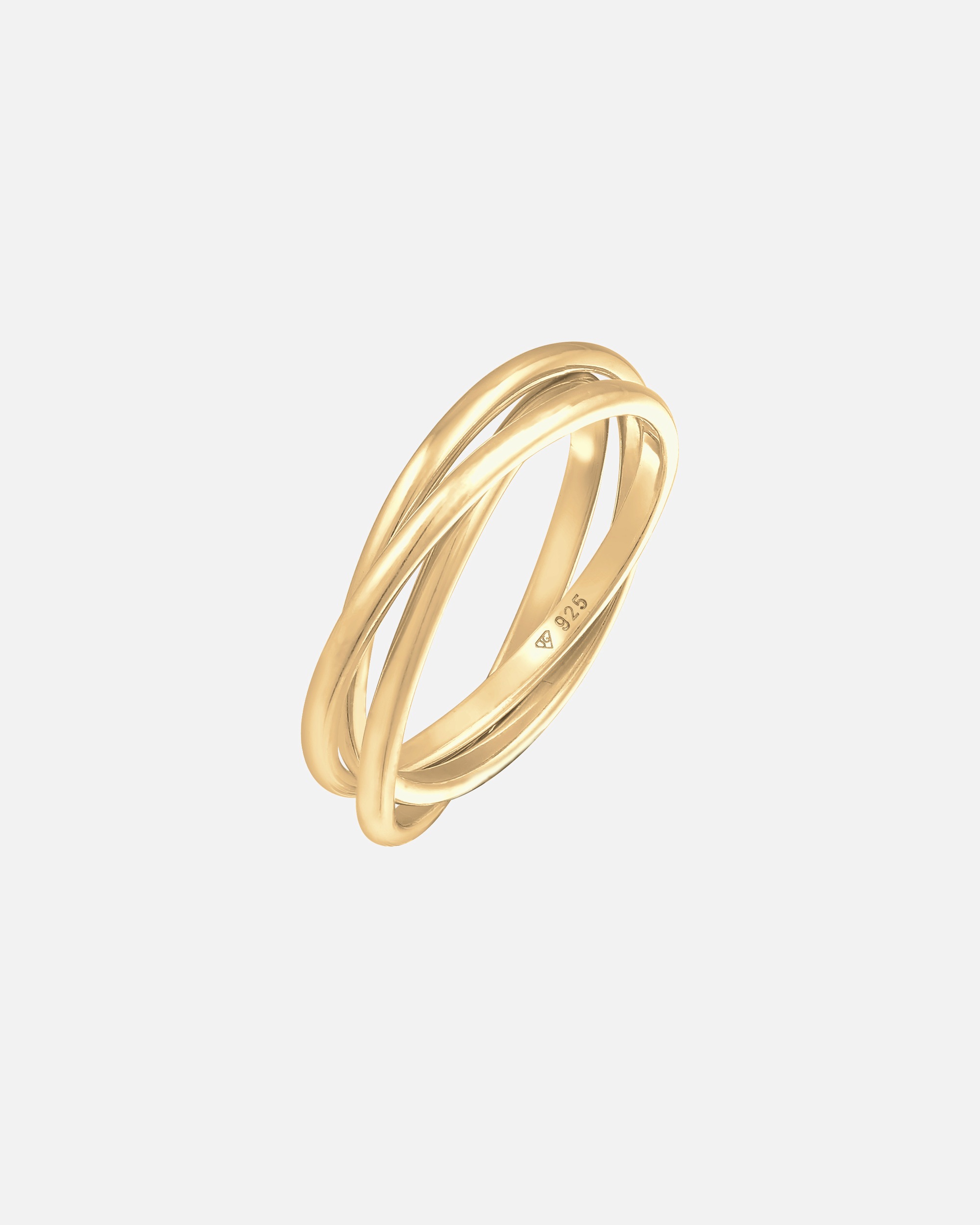 Anello di Femmina Elli Anello di avvolgimento Trini Look Basico Minimal Trend in argento sterling 925 54