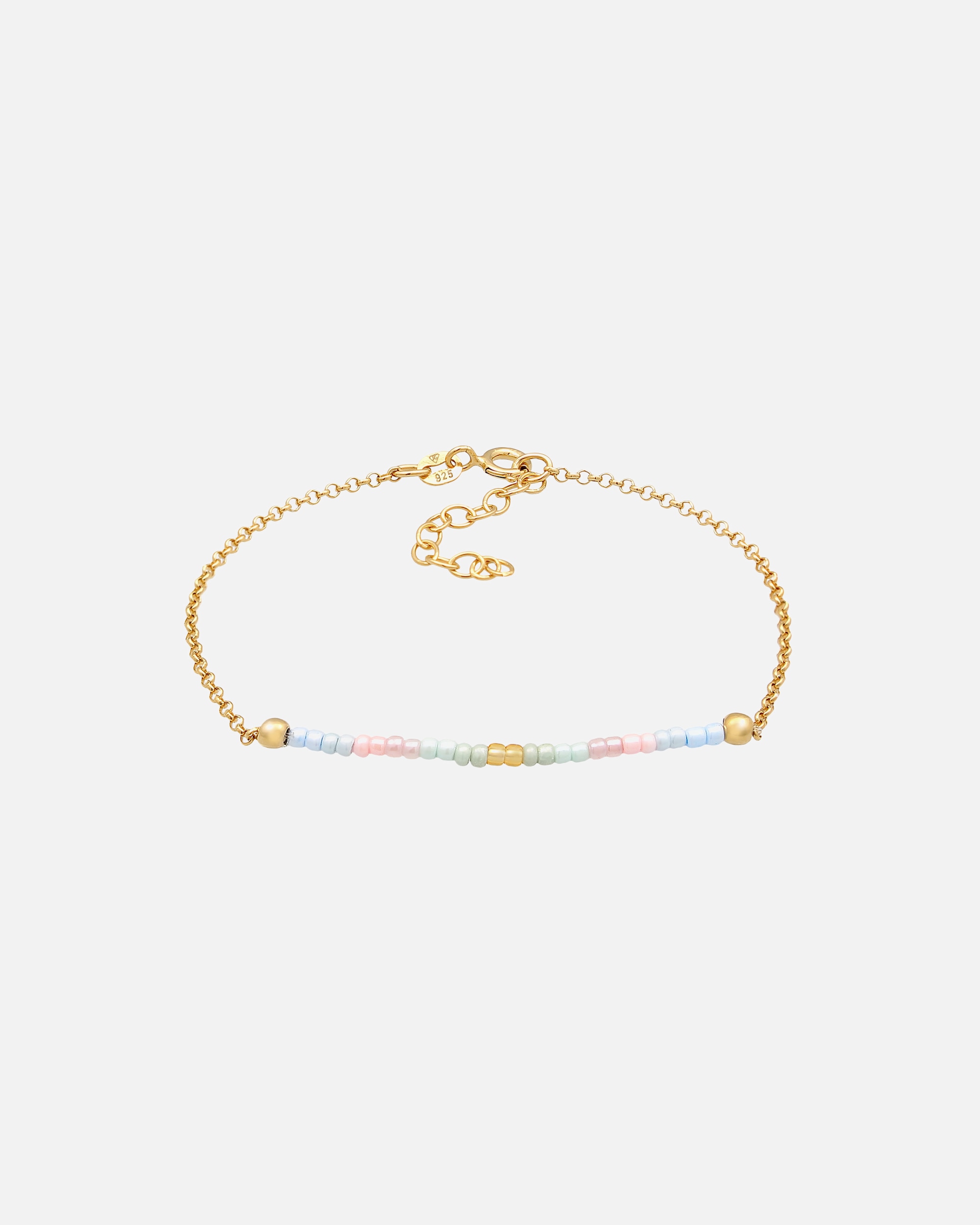 Braccialetto di Femmina Elli Perline pastello in argento sterling 925 goldfarben