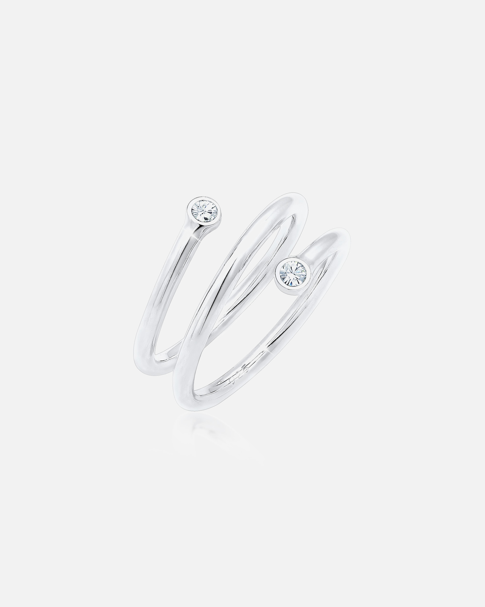 Anello di Femmina Elli Geo con cristalli in argento 925 56