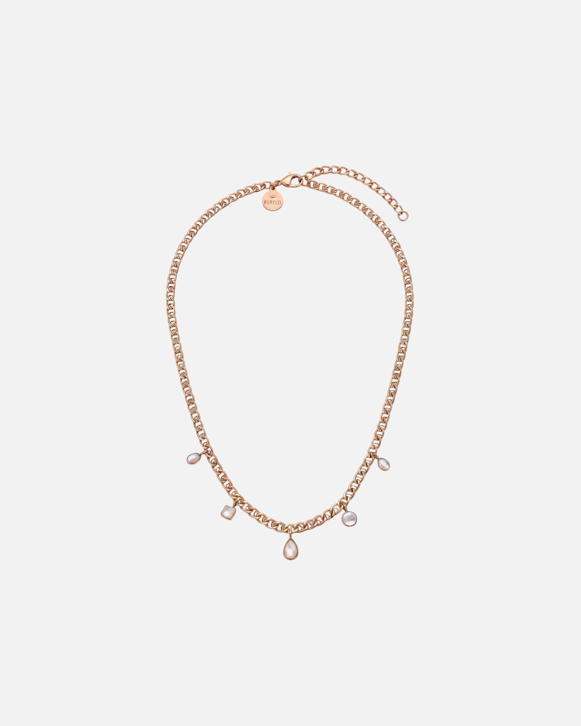 Collana di Unisex Purelei Soft Shine Collana 100% acciaio inossidabile Oro rosa