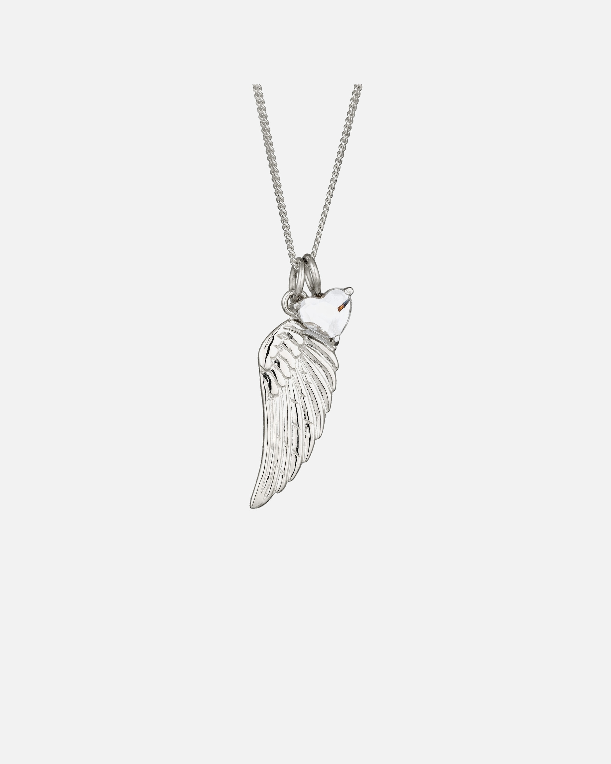 Collana di Femmina Elli Collana con pendente Piuma Cristalli di vetro Bianco 925 Sterling Silver 45