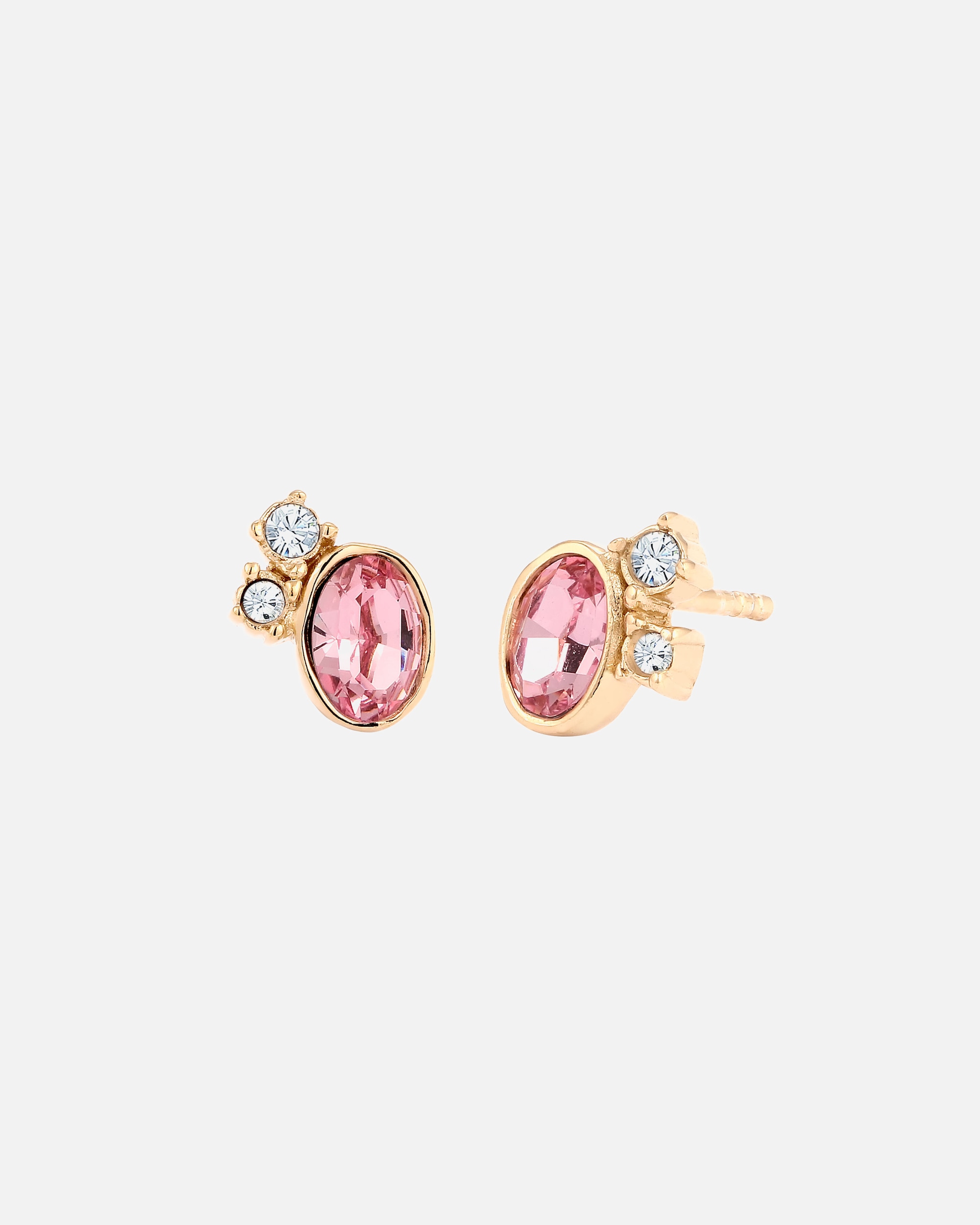 Orecchini di Femmina Elli Orecchino ovale Cristalli Grigi Argento 925 Sterling Silver goldfarben
