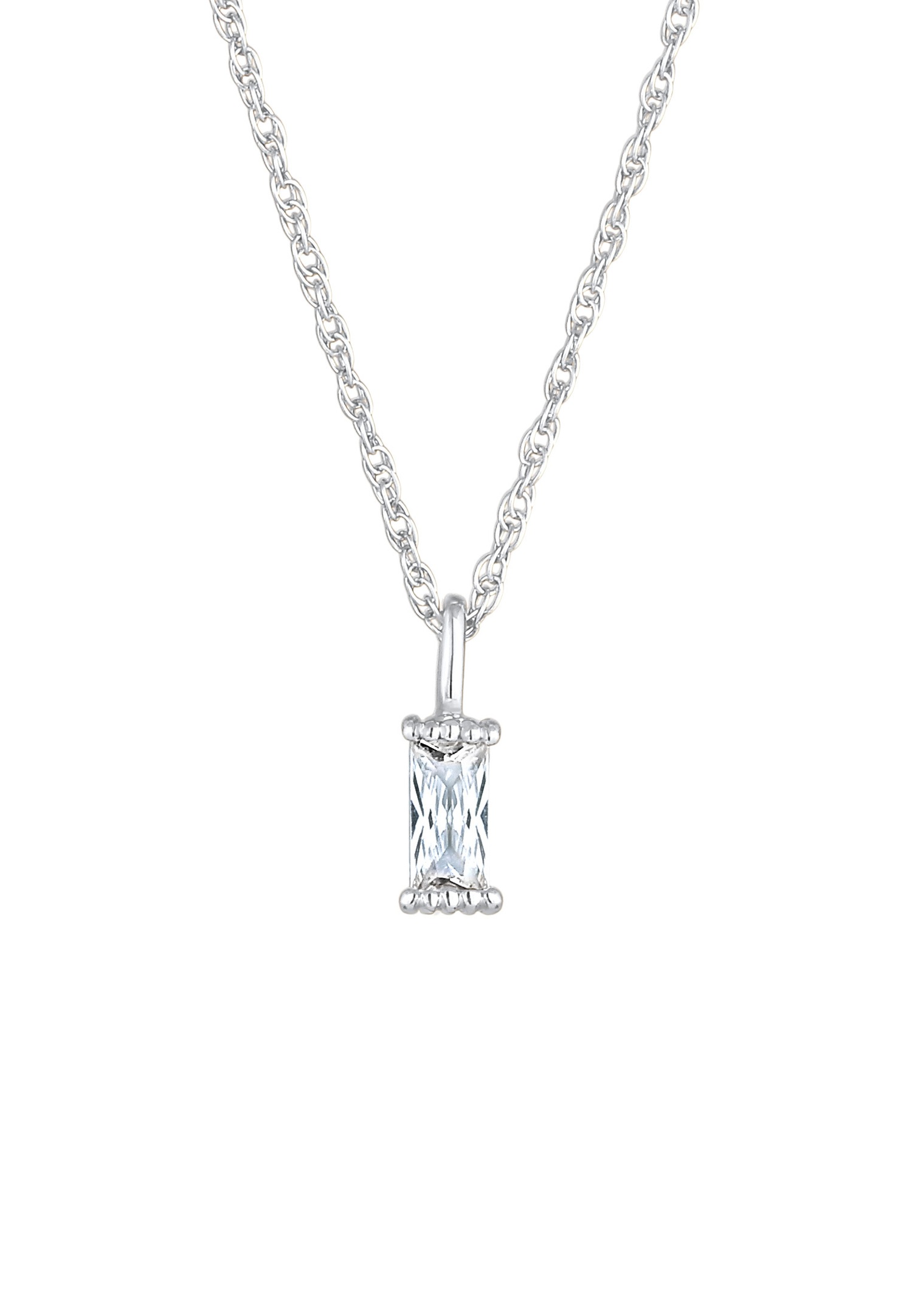 Elli Collana Donna In Argento 925 Con Cristallo Bianco Swarovski – Gioiello Elettroplaccato Oro, Prodotto Artigianale Da Bali